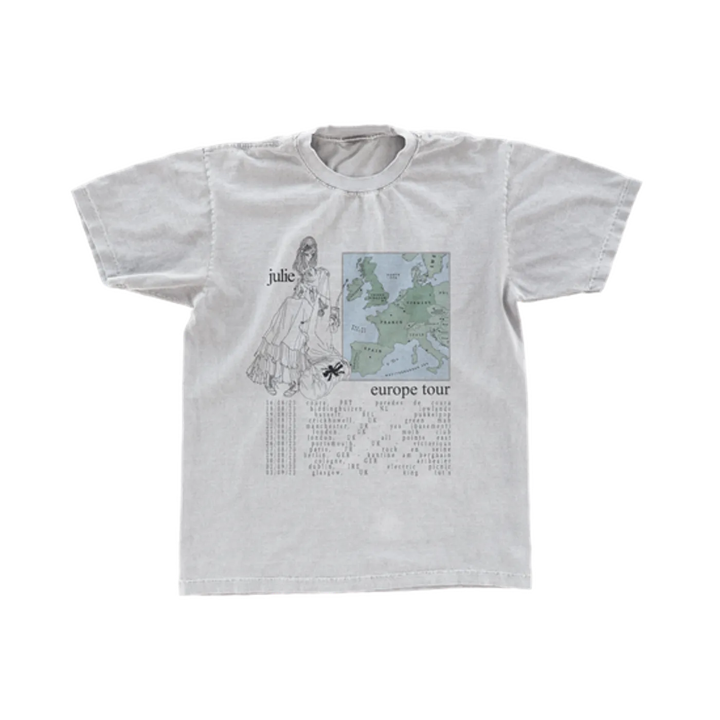 julie eu tour 2023 t-shirt