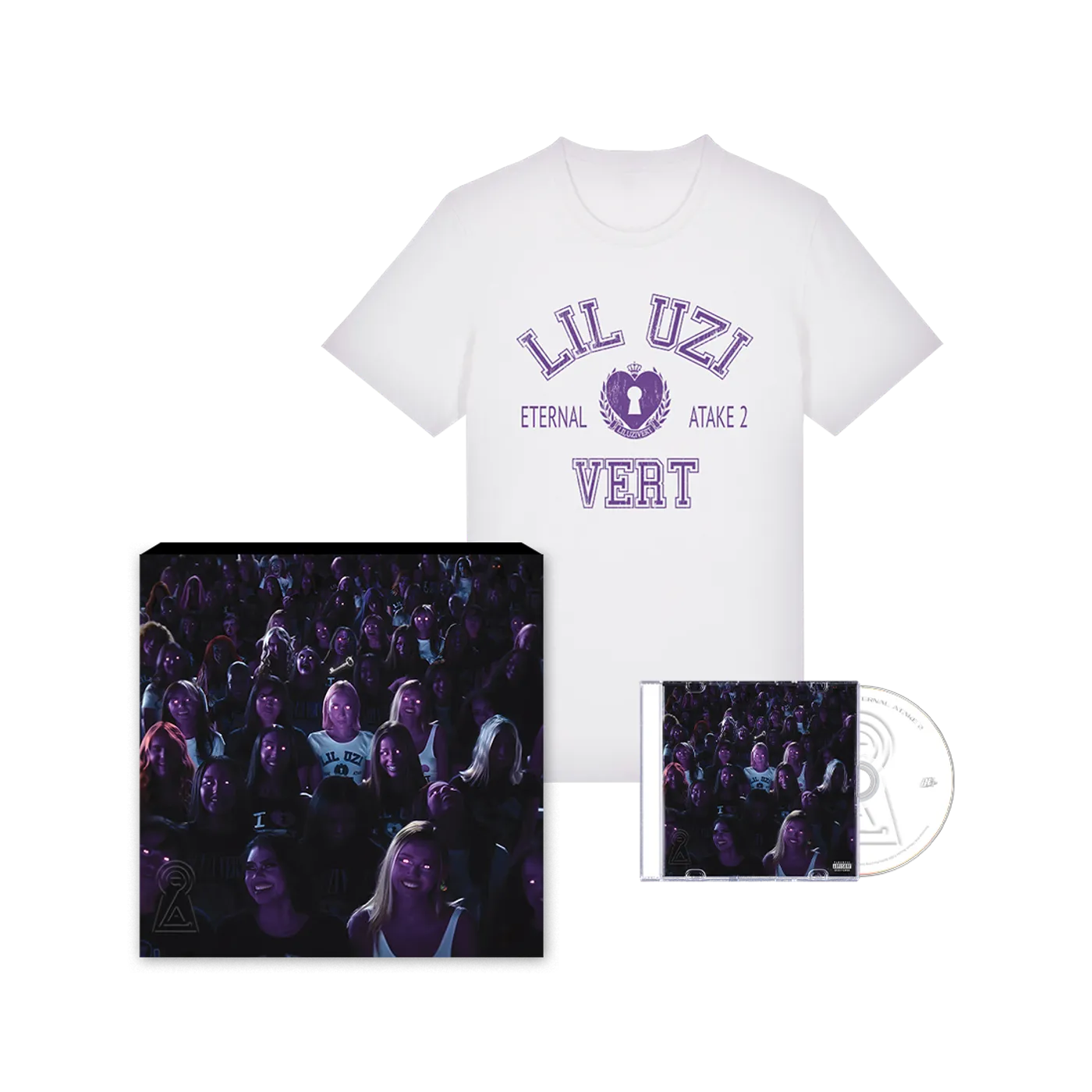 Lil Uzi Vert Eternal Atake 2 Boxset T-Shirt University Purple Art
