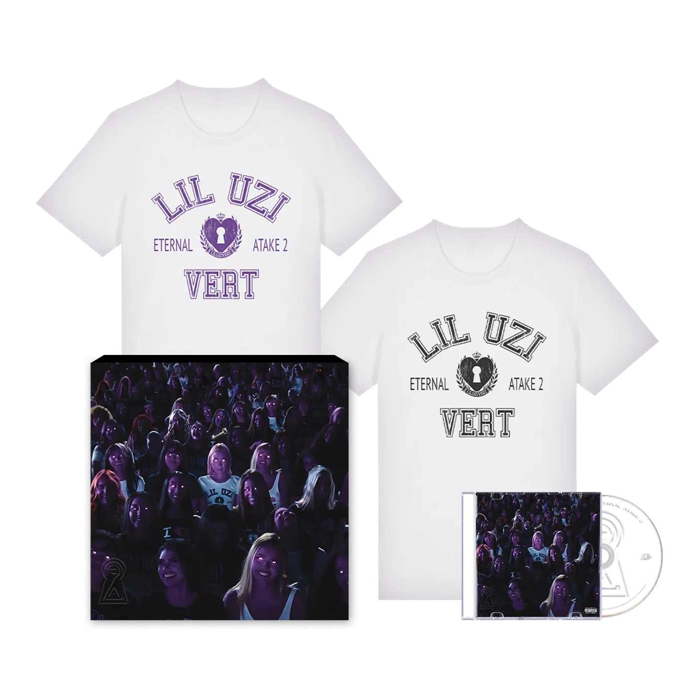 Lil Uzi Vert Eternal Atake 2 Boxset with 2 T-Shirts