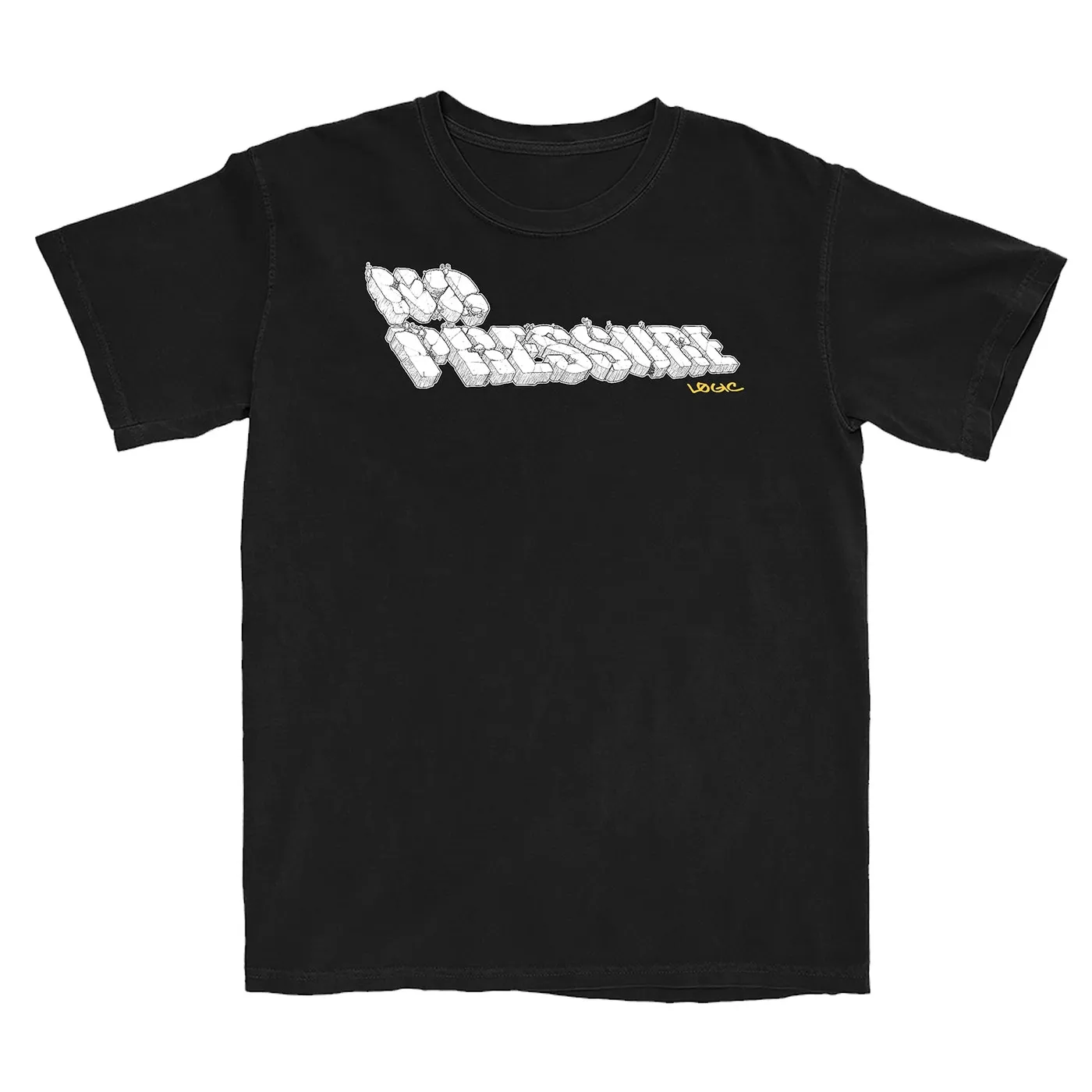 Logic No Pressure Broken Logo Black T-Shirt