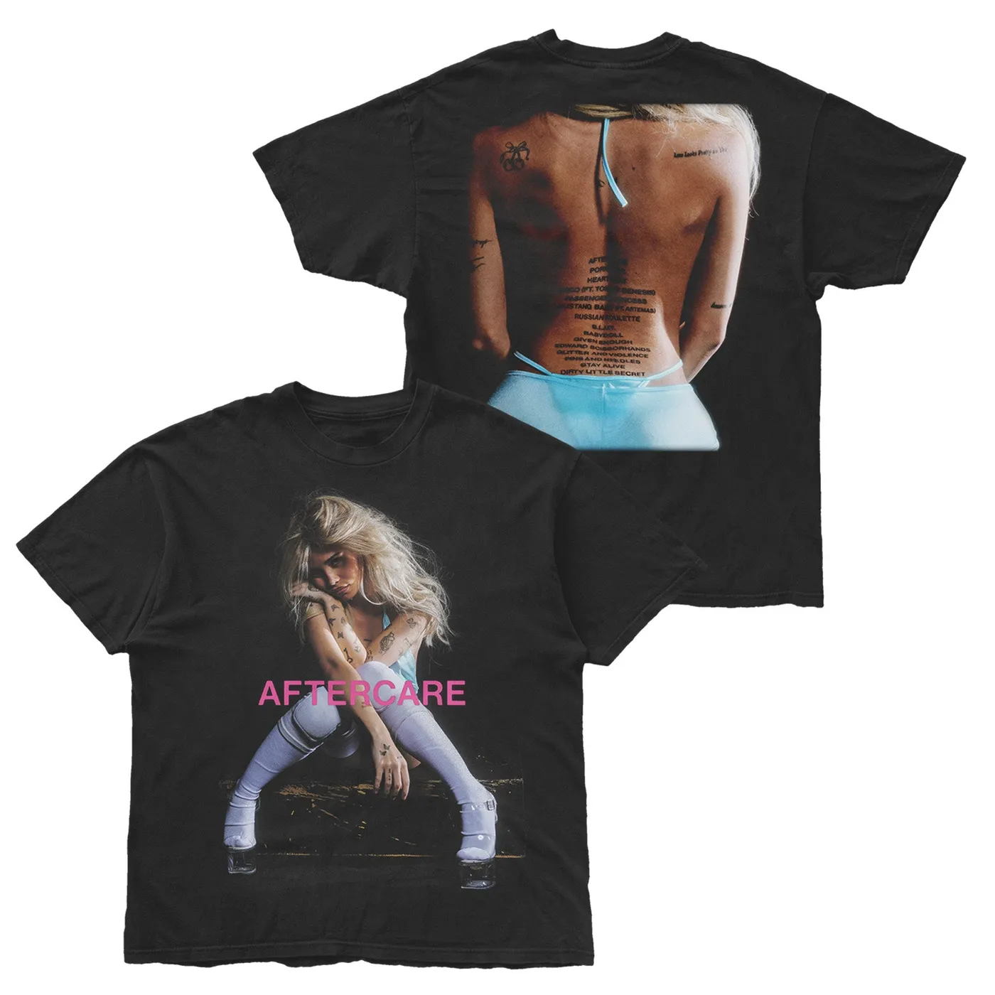 Nessa Barrett AFTERCARE Album Cover Tee