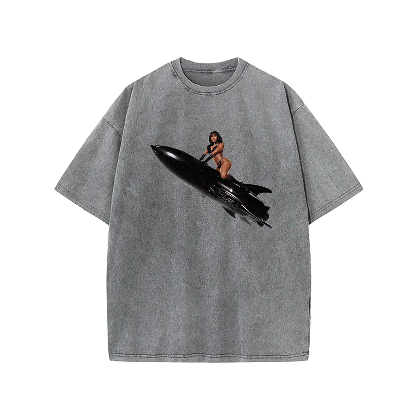 Normani Dopamine Rocket Grey Tee