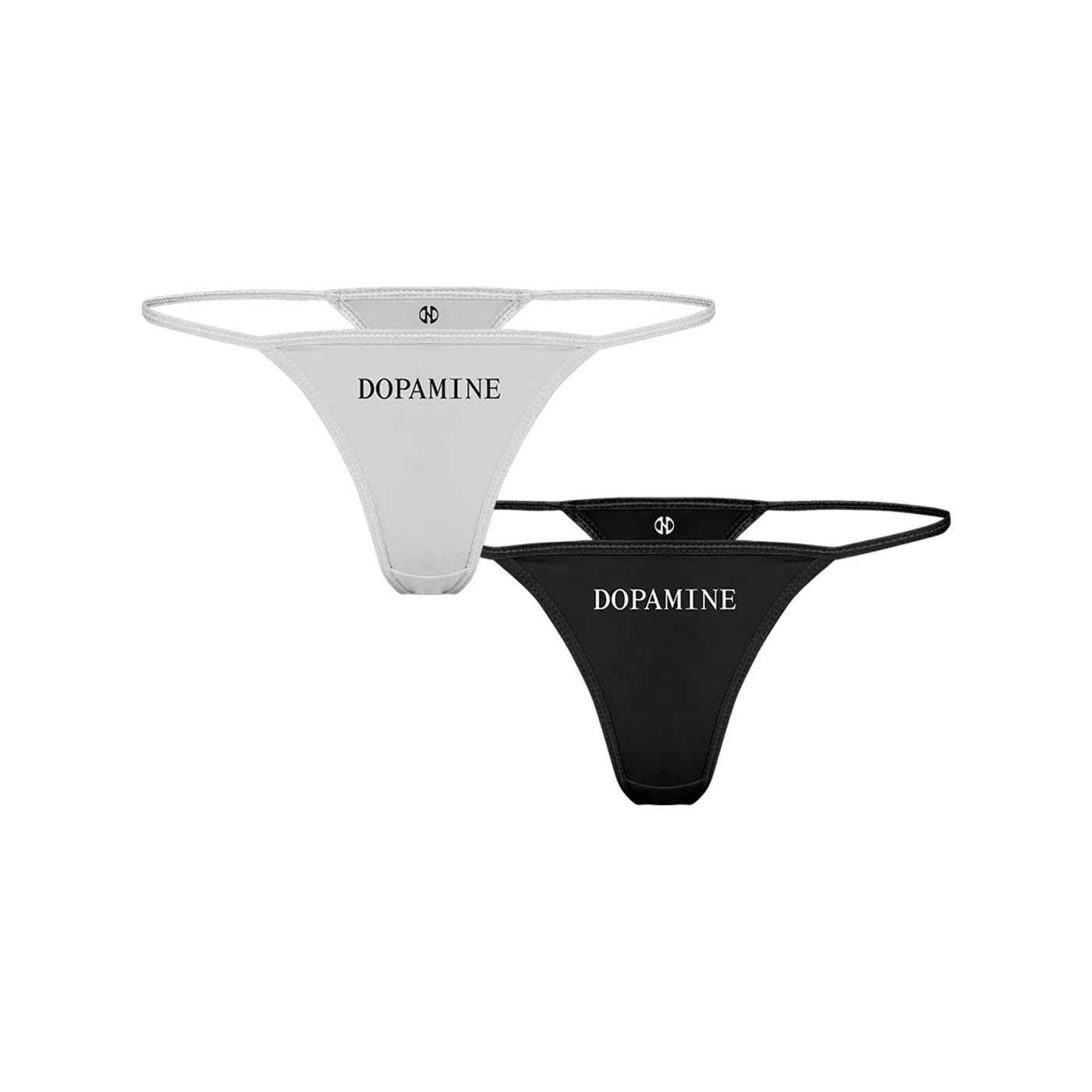 Normani Dopamine Thong Set (Black/White)
