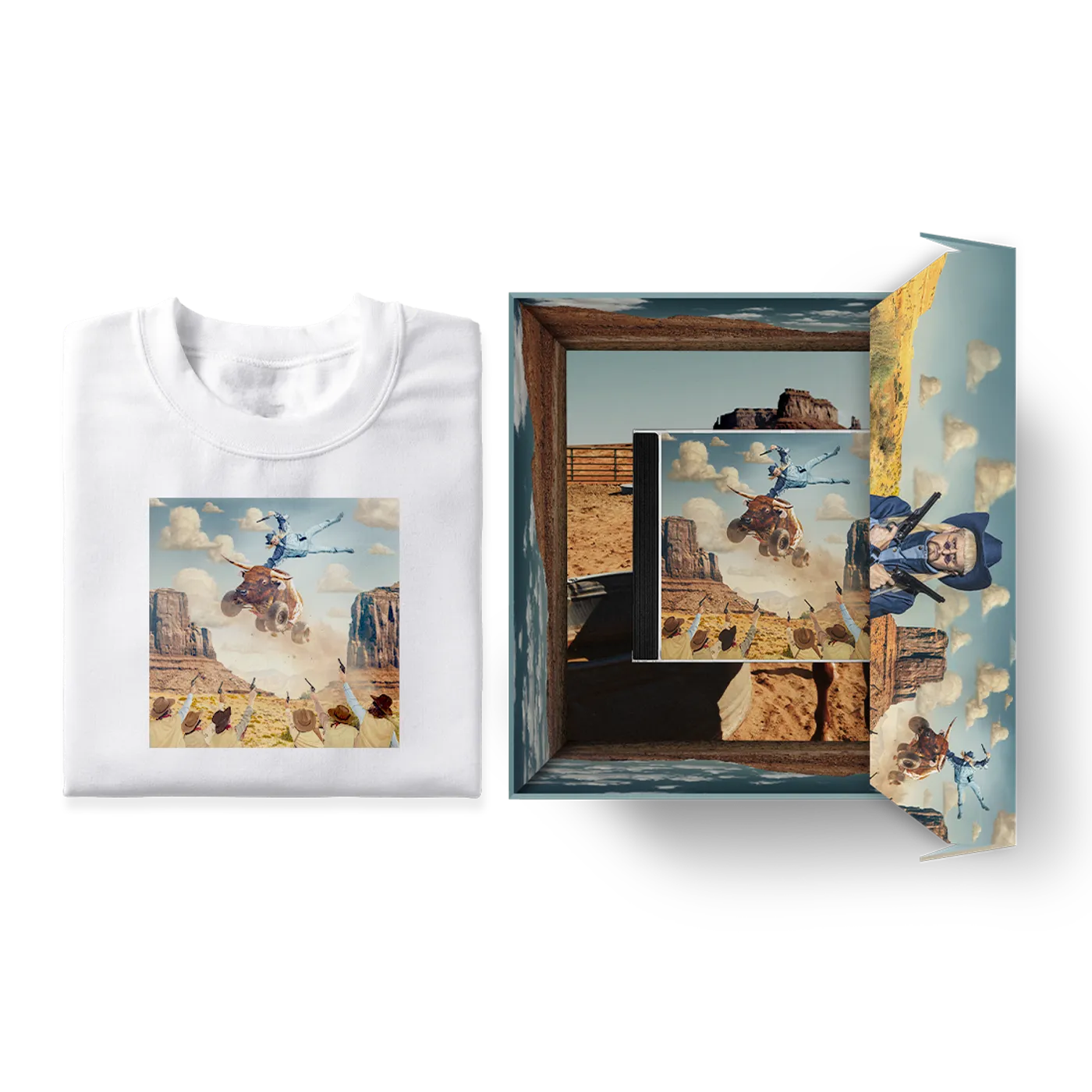 Oliver Tree Album Cover T-Shirt + CD Box Set
