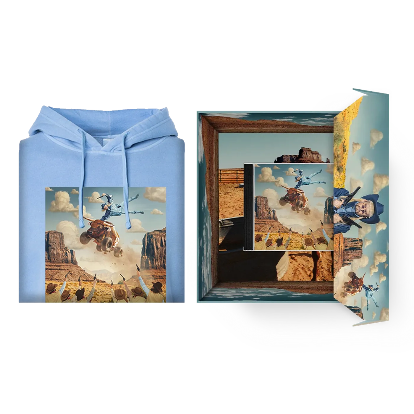 Oliver Tree Album Cover Hoodie + CD Box Set