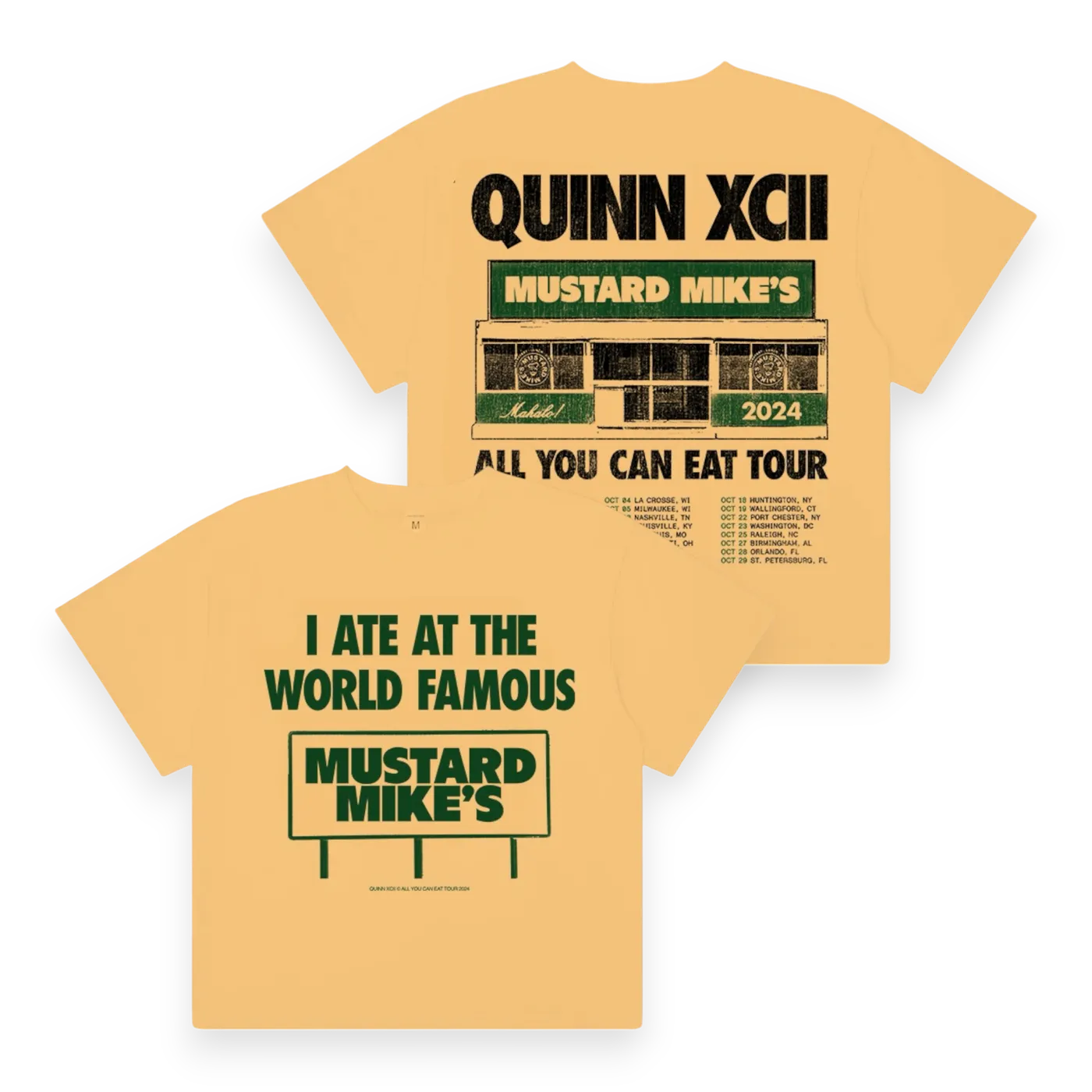 Quinn XCII AYCE I Ate At Tour Date T-Shirt
