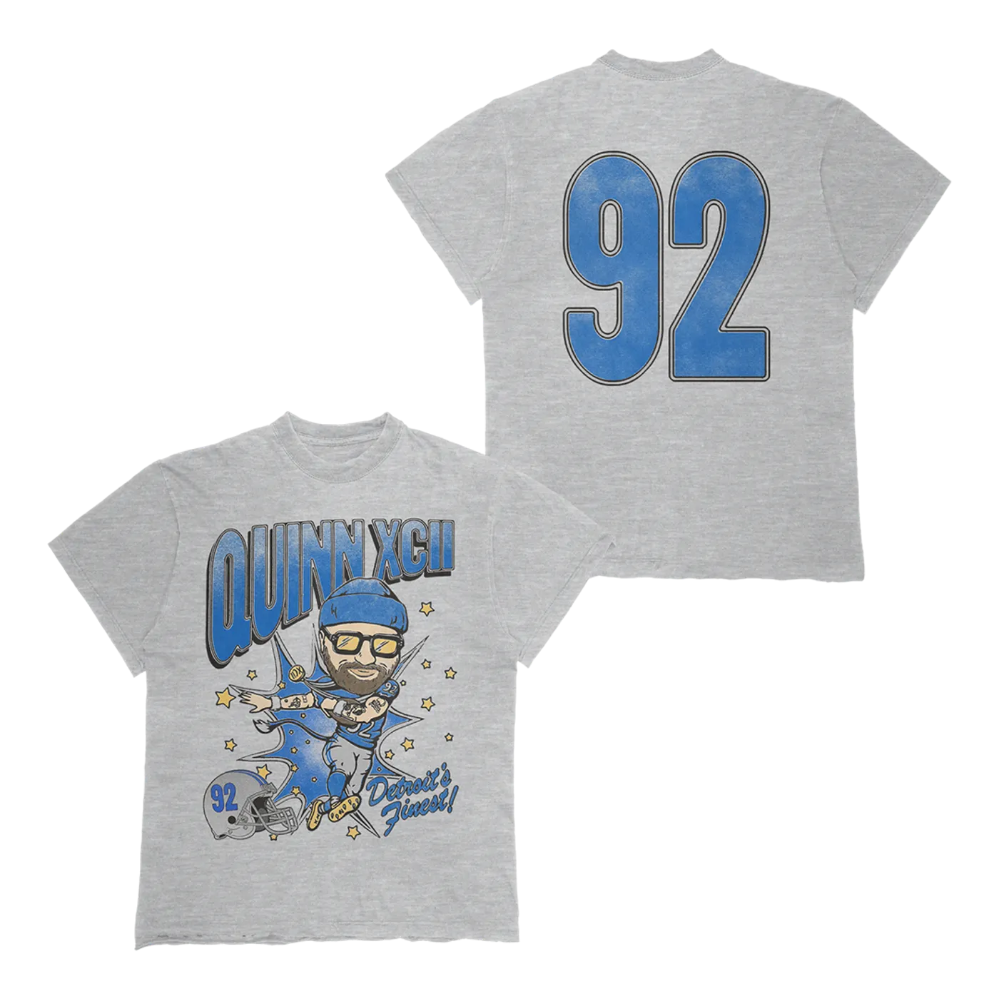 Quinn XCII Detroit's Finest Football T-Shirt
