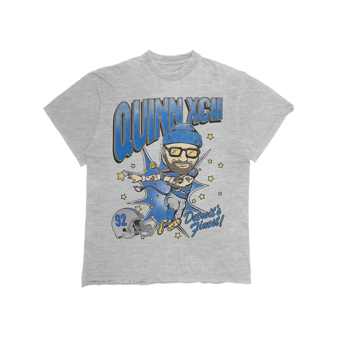 Quinn XCII Detroit's Finest Football T-Shirt