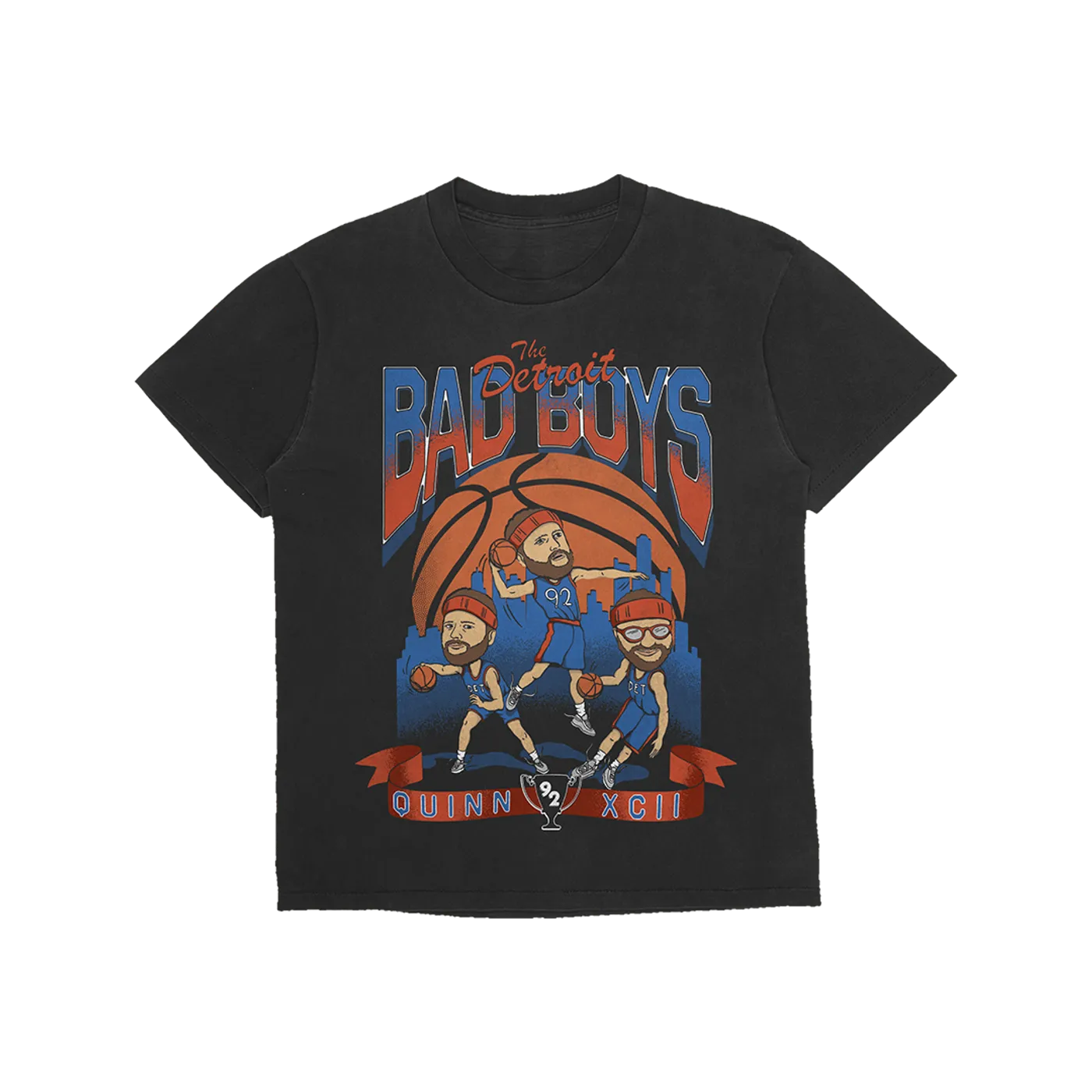Quinn XCII Detroit's Finest Basketball T-Shirt