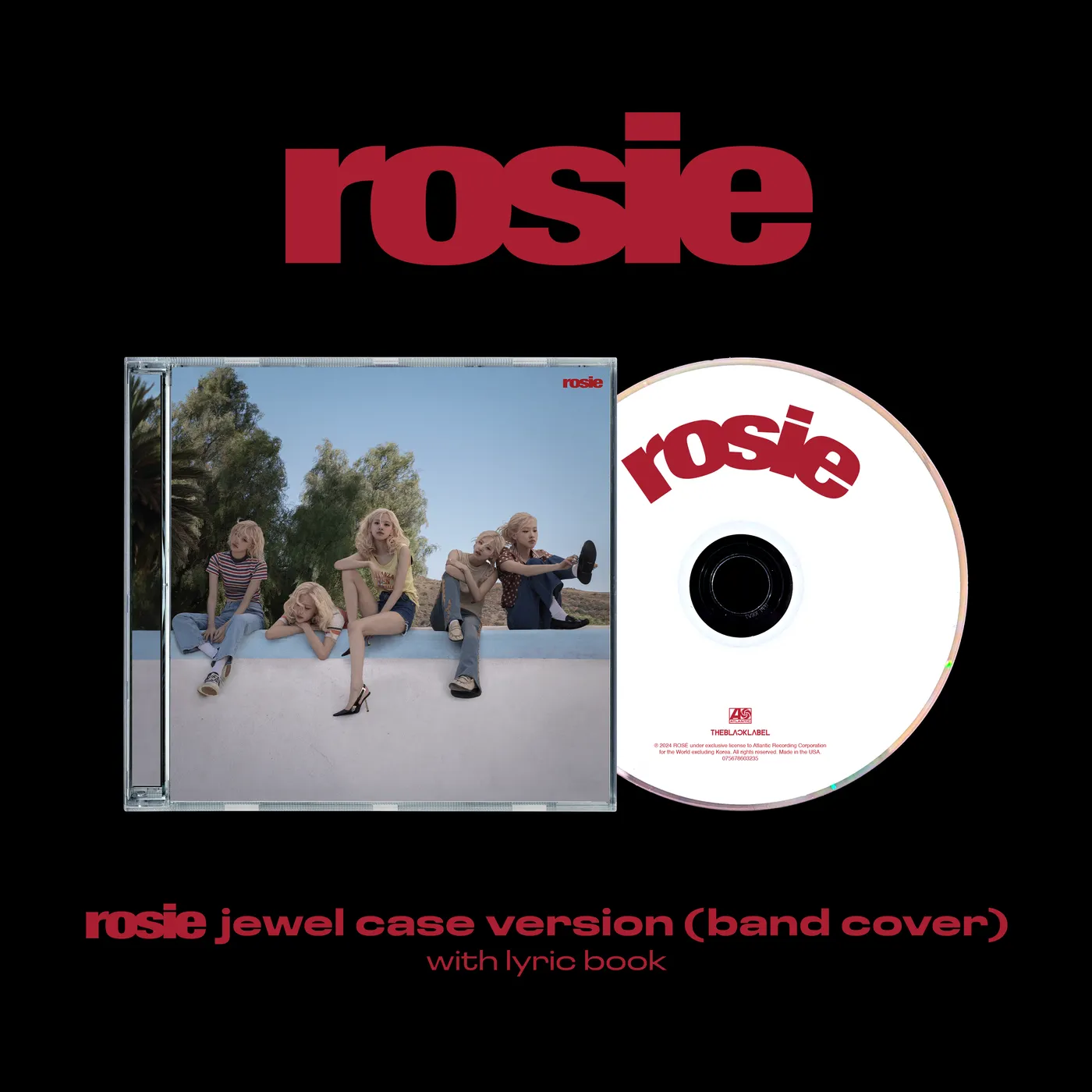 Rosé (BLACKPINK) rosie jewel case version (band cover)