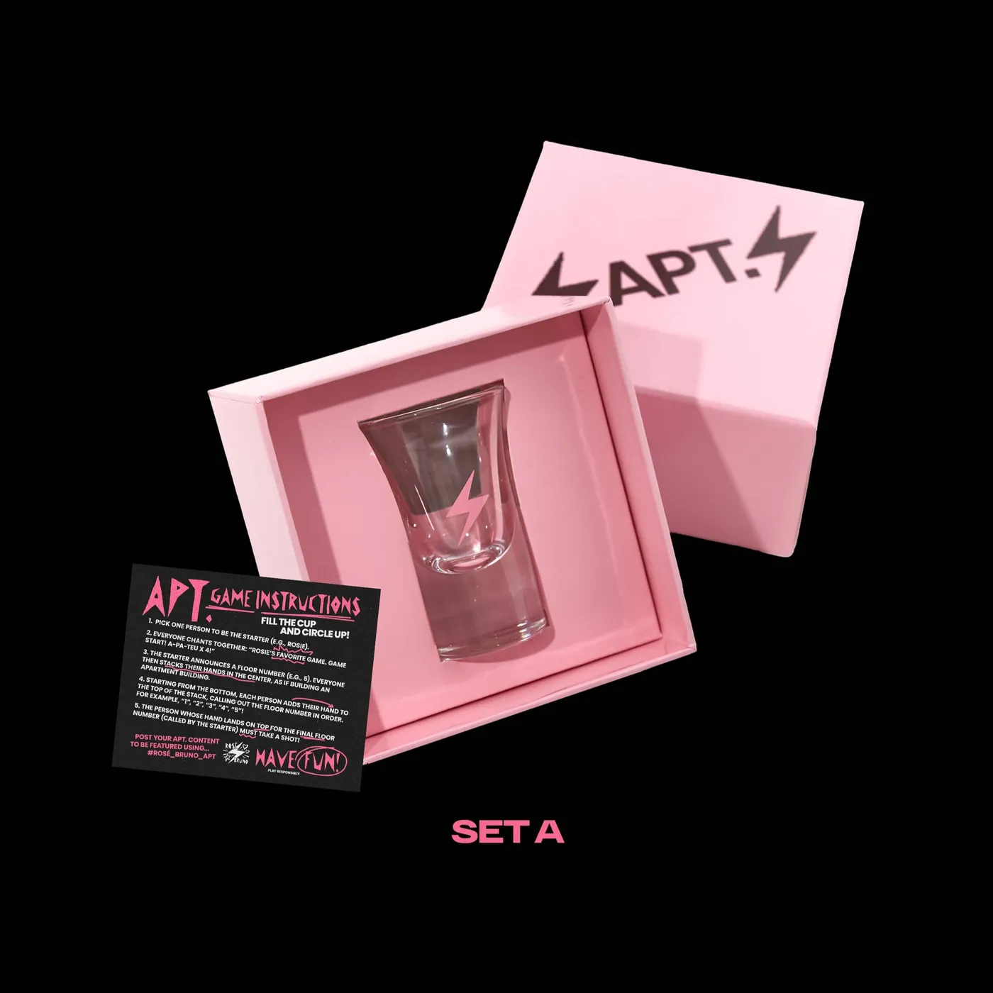 Rosé (BLACKPINK) APT. shot glass game set
