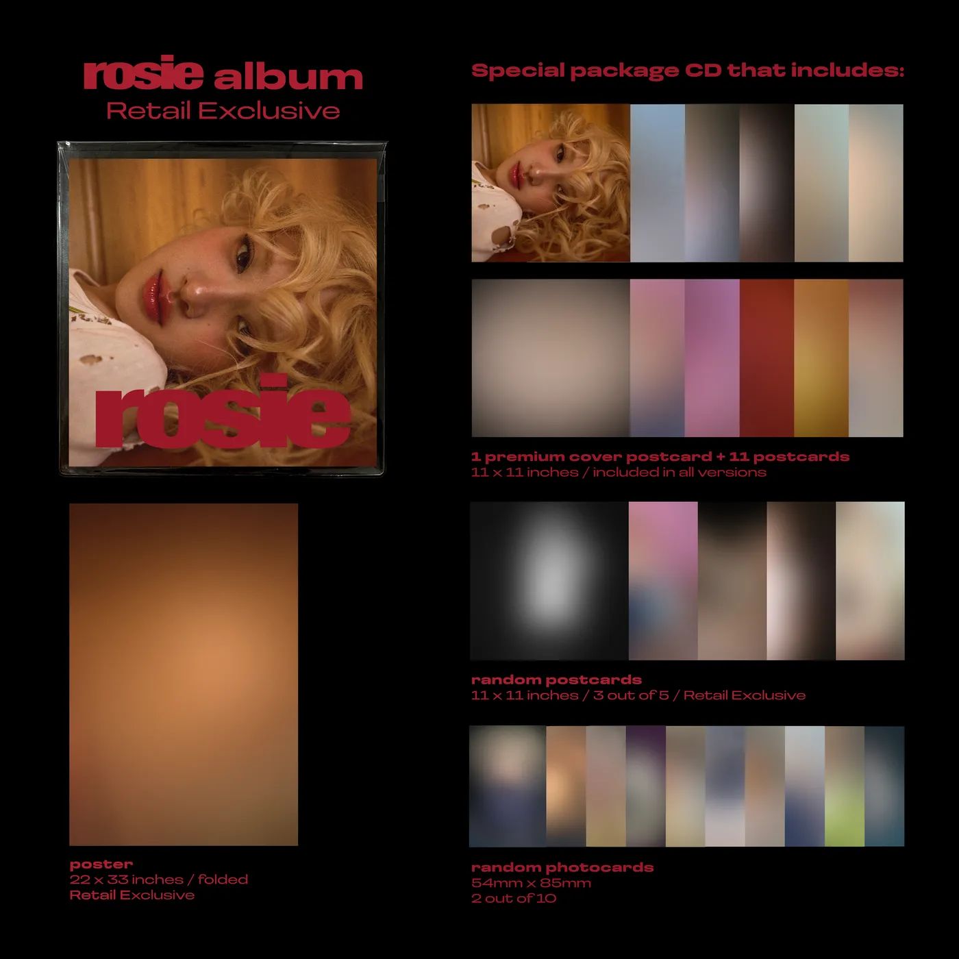 Rosé (BLACKPINK) rosie album (retail exclusive)