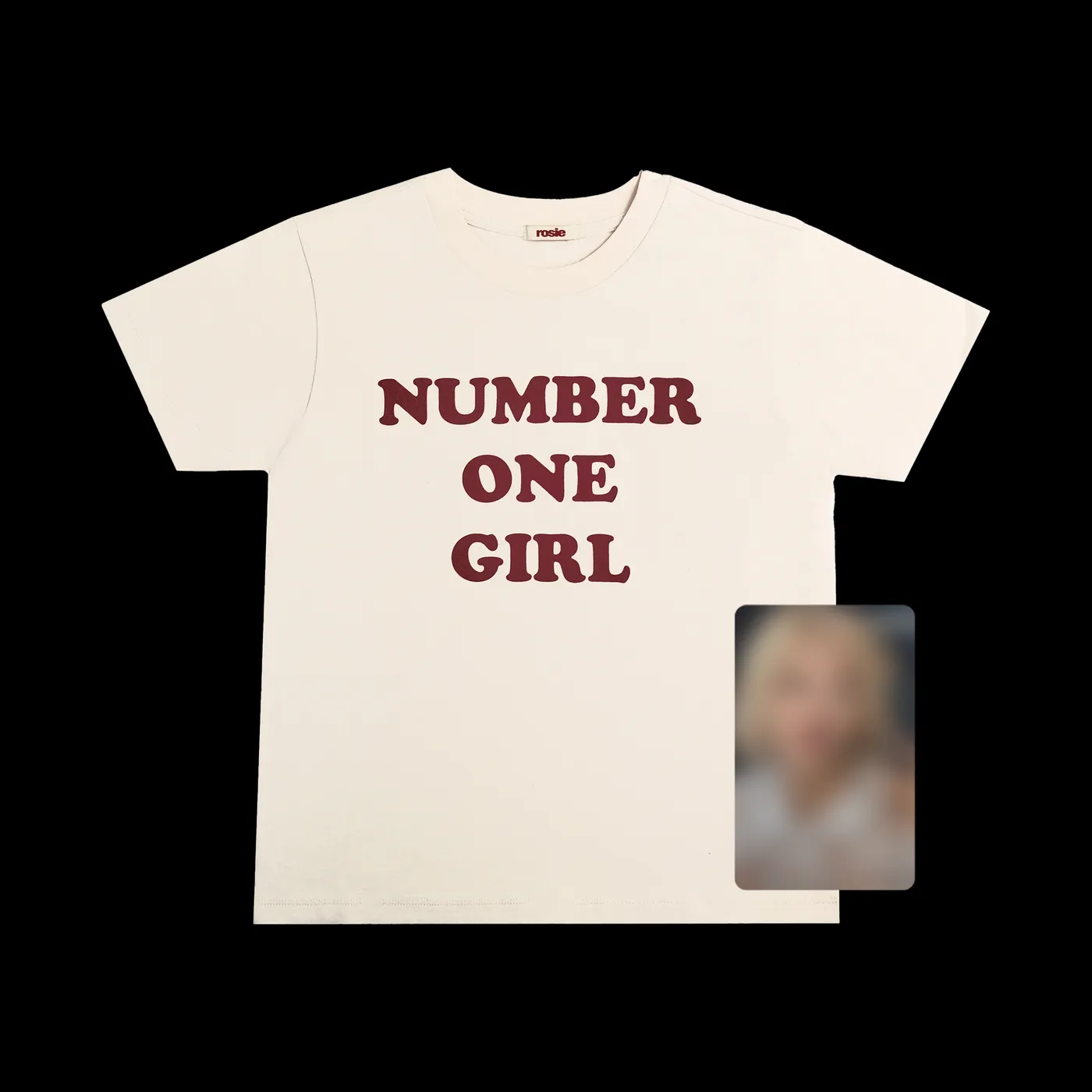 Rosé (BLACKPINK) number one girl beige t-shirt