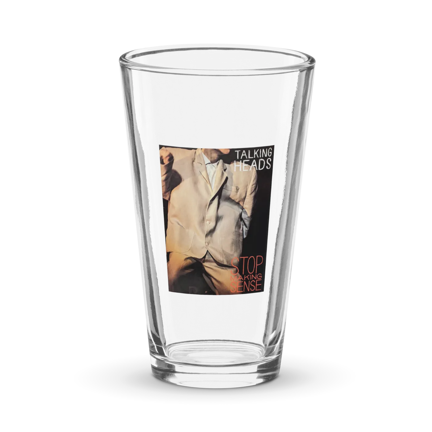 Talking Heads Stop Making Sense Pint Glass