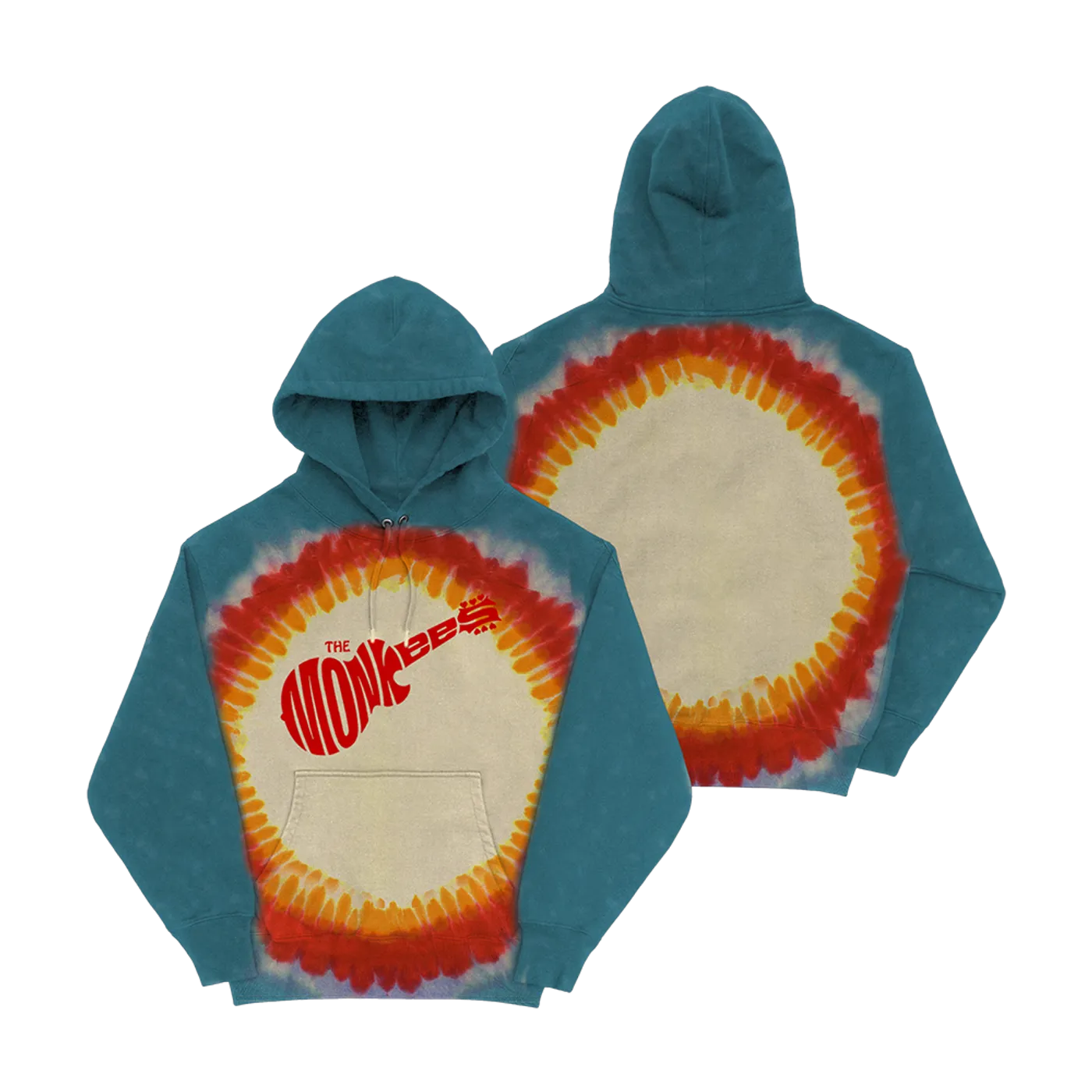 The Monkees Guitar Tie Dye Hoodie
