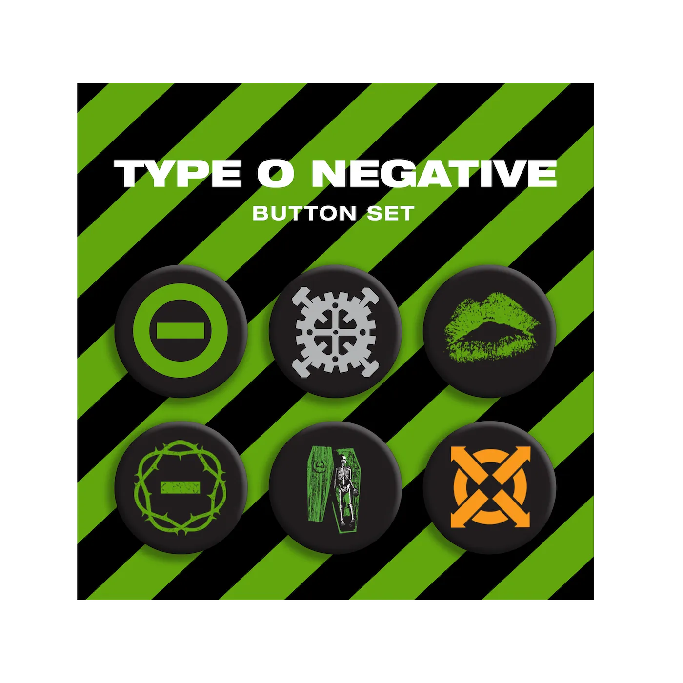 Type O Negative Icons Button Set