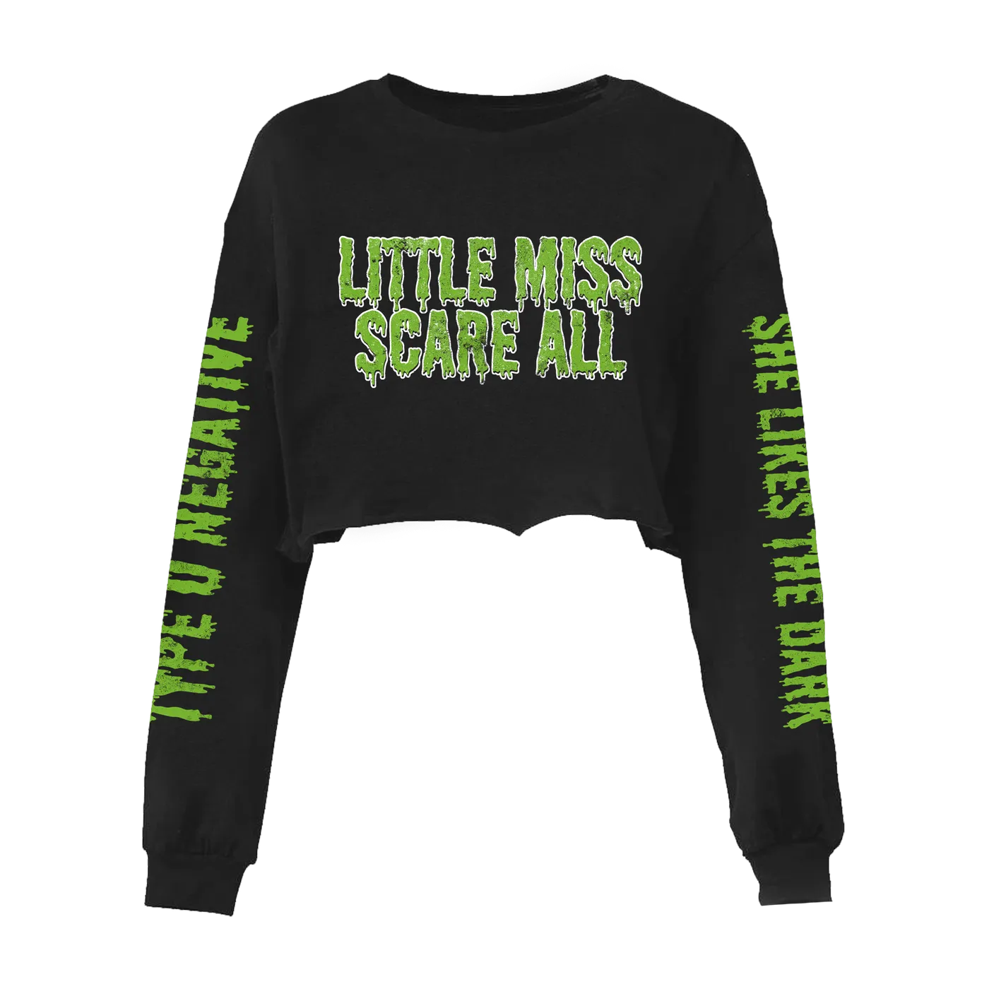 Type O Negative Little Miss Scare All Cropped Long Sleeve