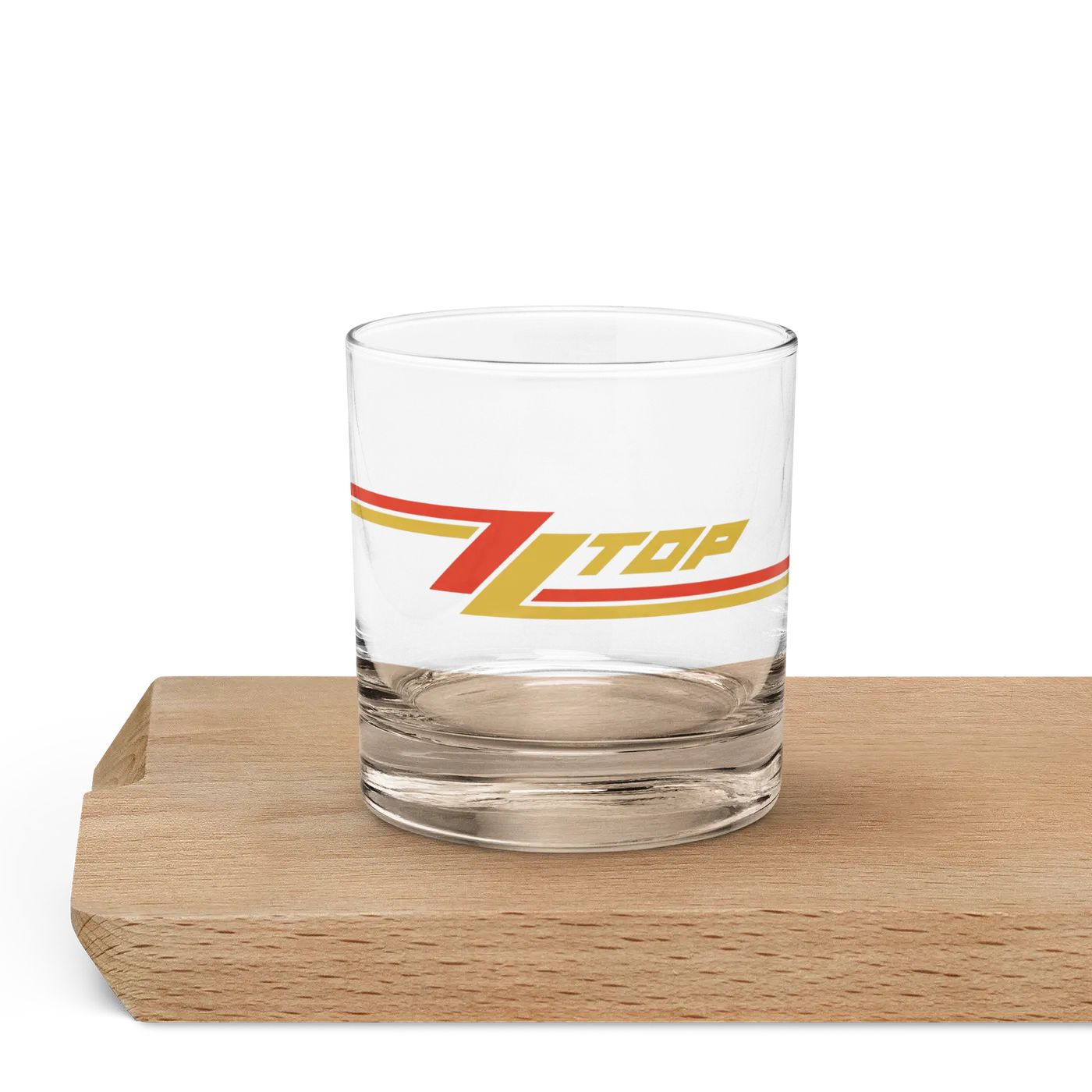 ZZ Top Stripes Logo Whiskey Glass