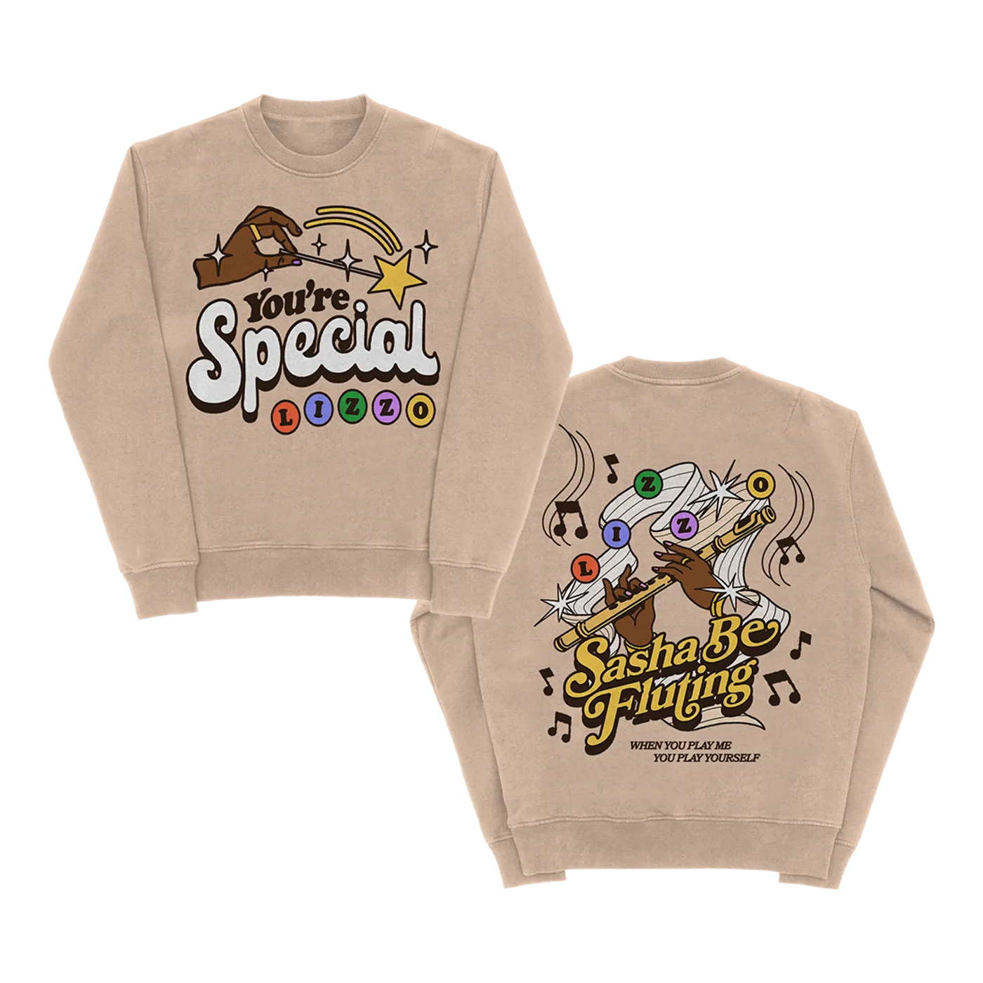 Lizzo Sasha Be Fluting Homecoming Crewneck