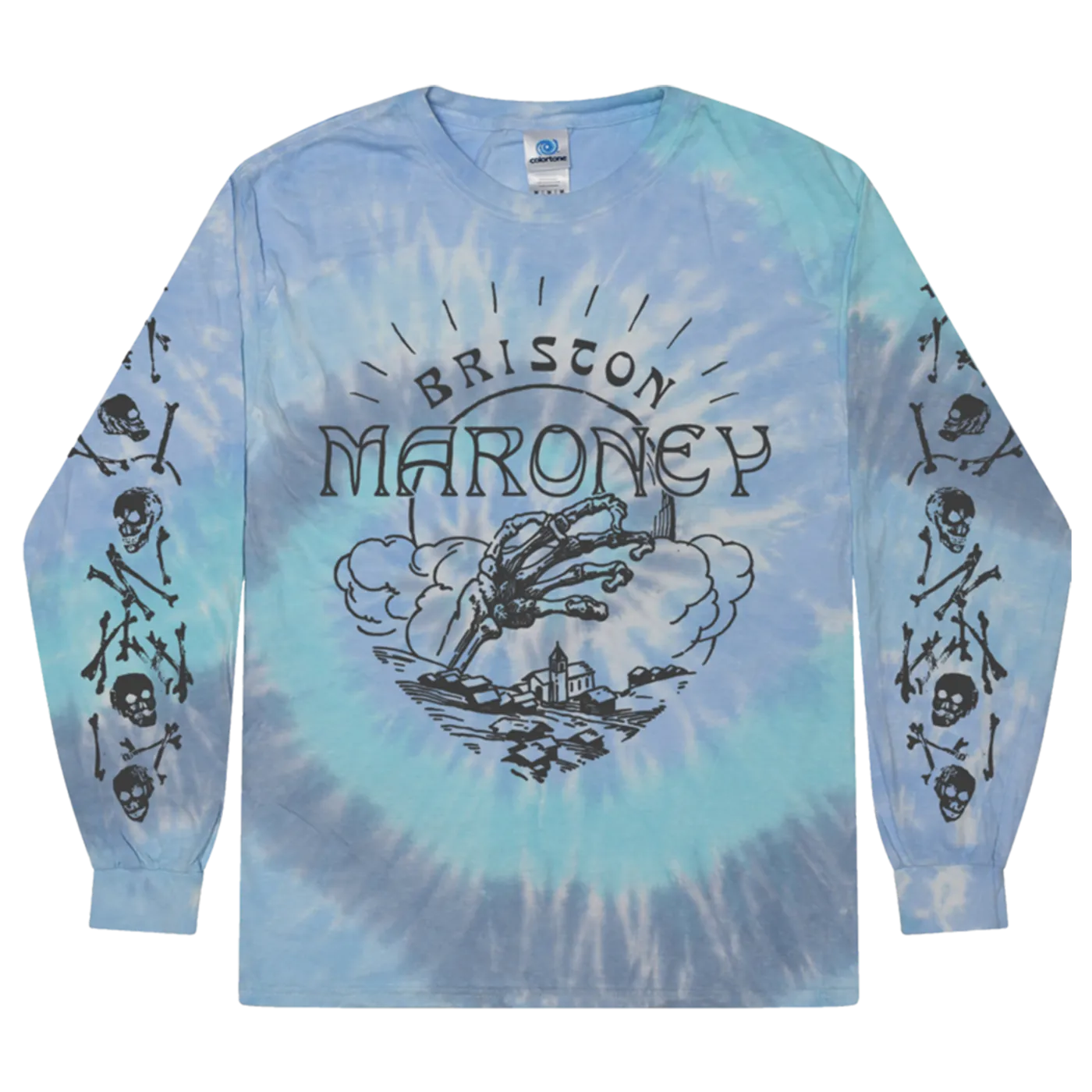 Briston Maroney Skull Town Lagoon Tie Dye Long Sleeve