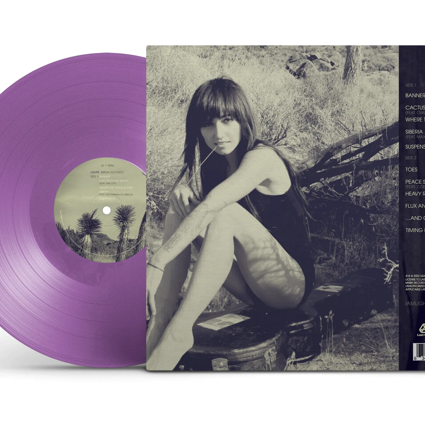 Lights  Siberia Acoustic 10th Anniversary Edition Opaque Violet Vinyl