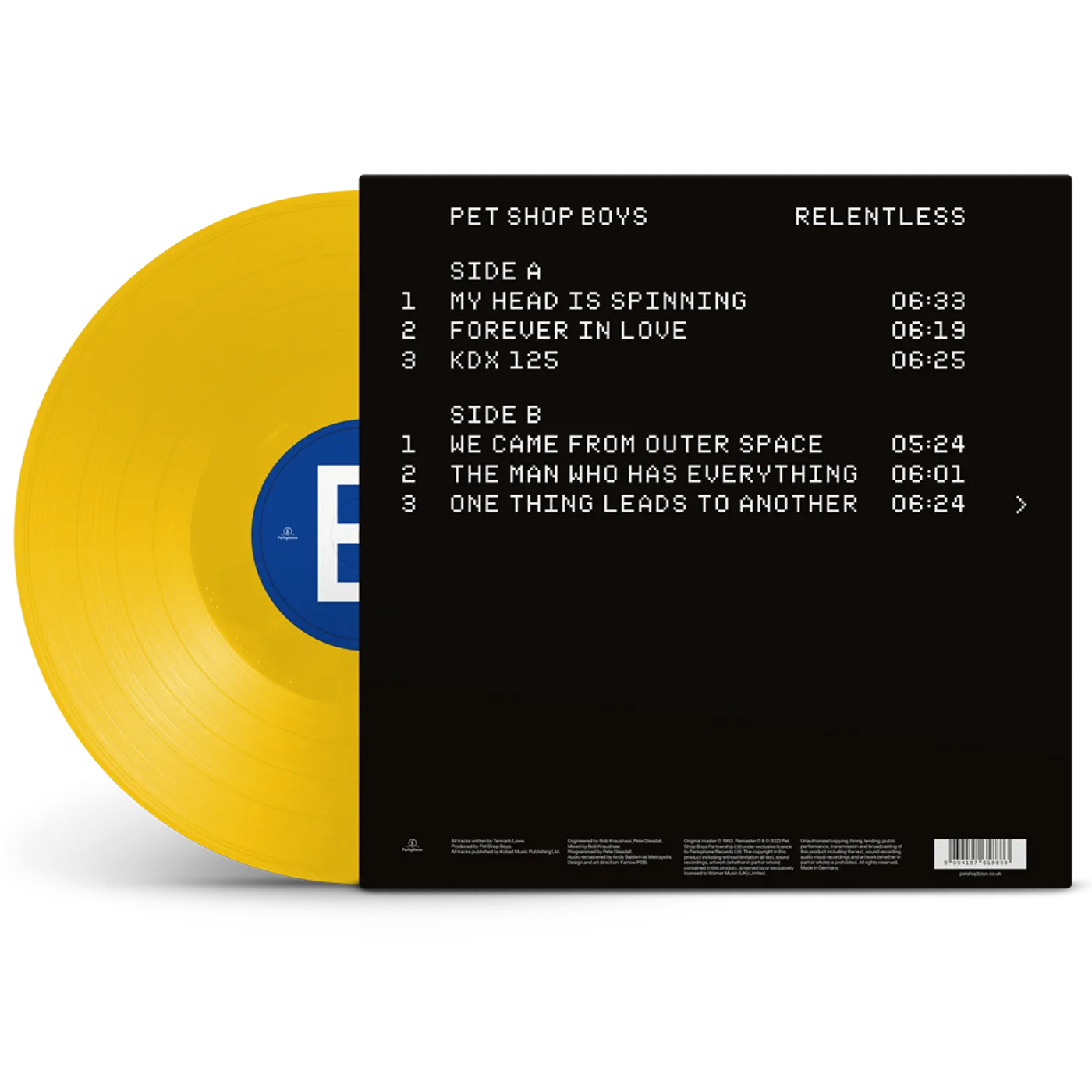 Pet Shop Boys Relentless (1LP Exclusive Yellow Vinyl)