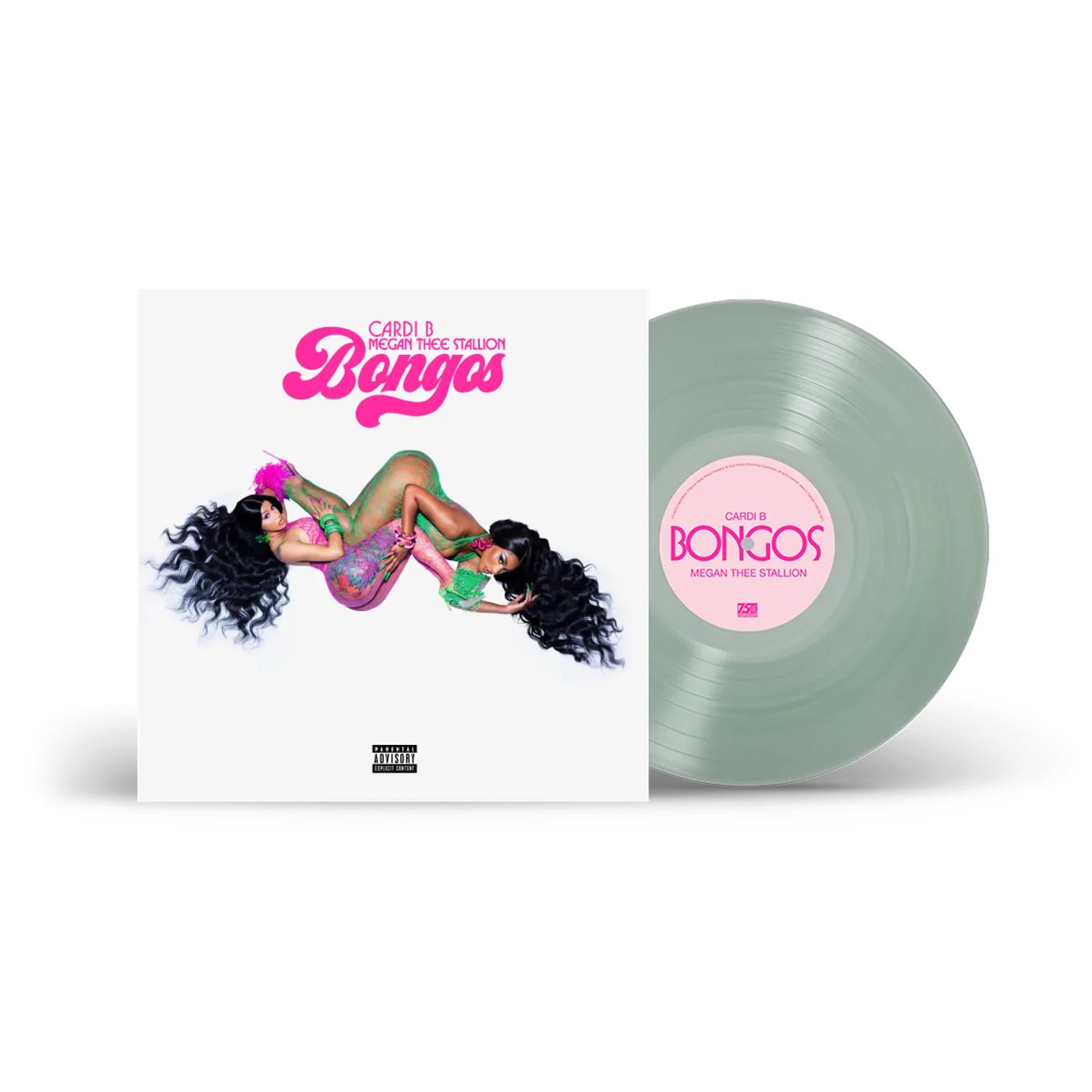 Cardi B BONGOS (feat. Megan Thee Stallion) Coke Clear 12” Vinyl