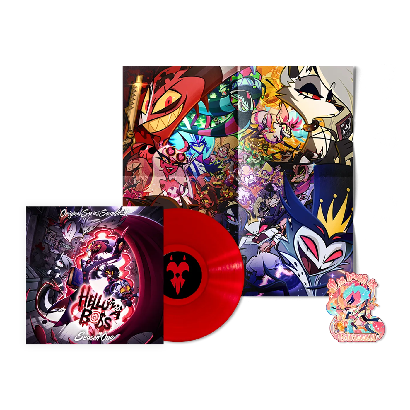 Hellaverse Helluva Boss: Season 1 (Original Soundtrack) - Imp Red Clear Vinyl