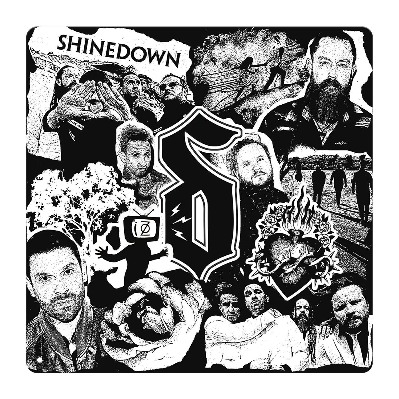 Shinedown Collage Metal Sign