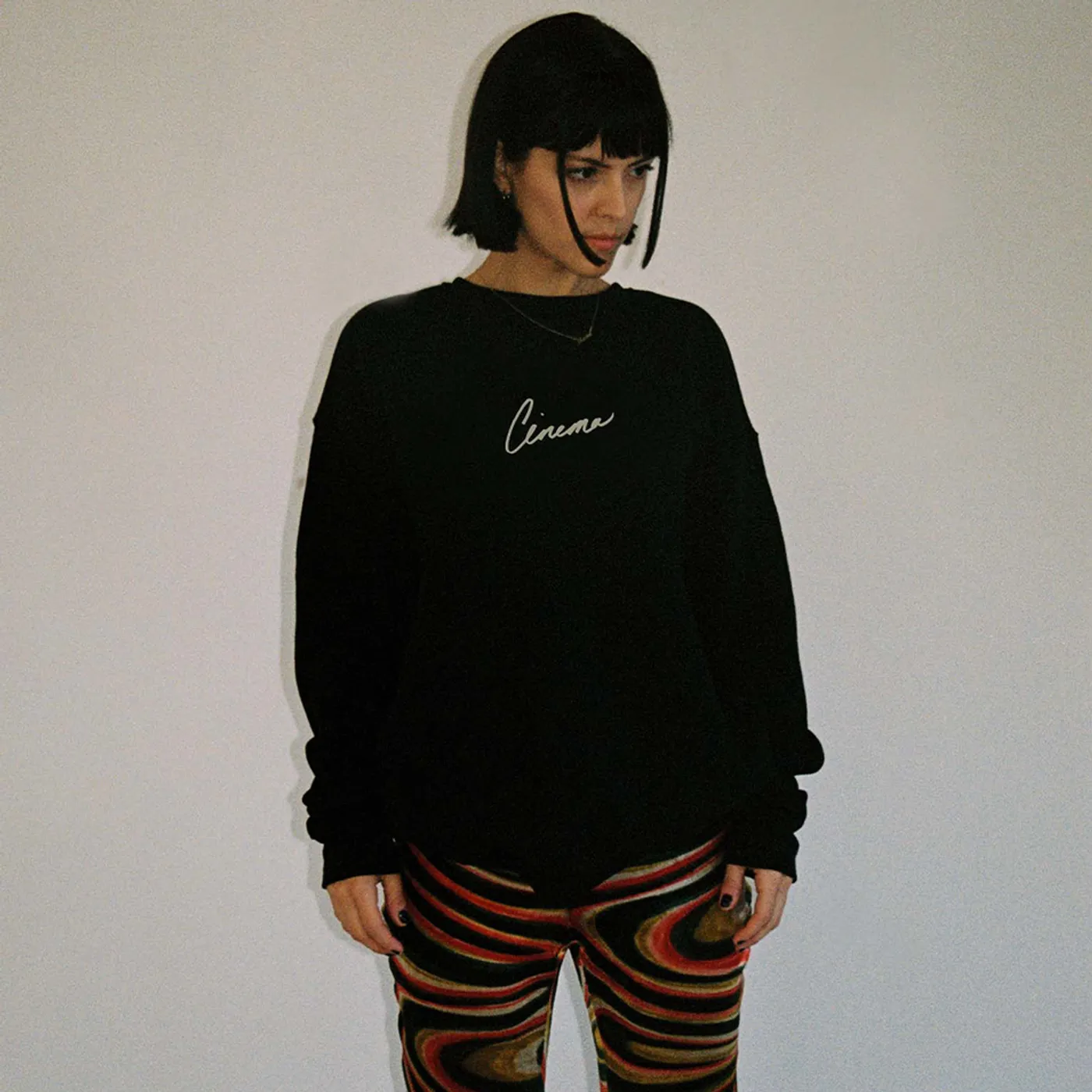 The Marías cinema embroidered crewneck (handwritten by María)