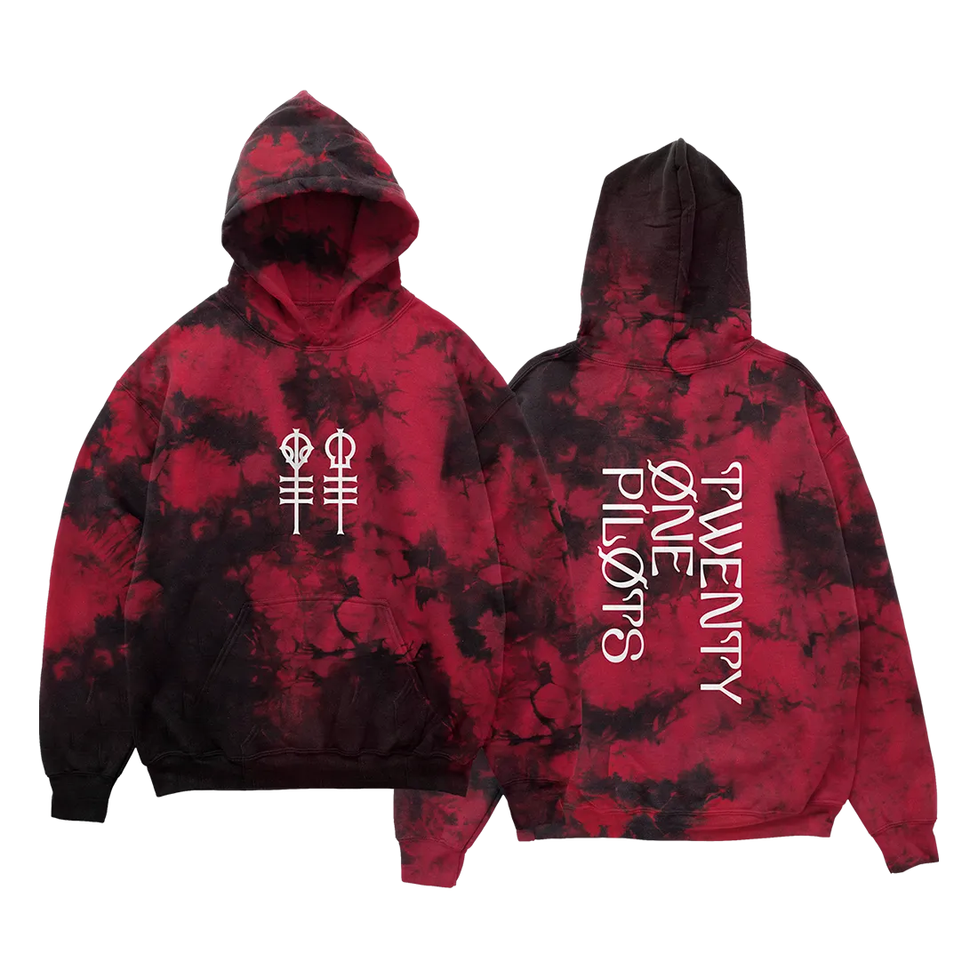 Keys Red Wash Hoodie