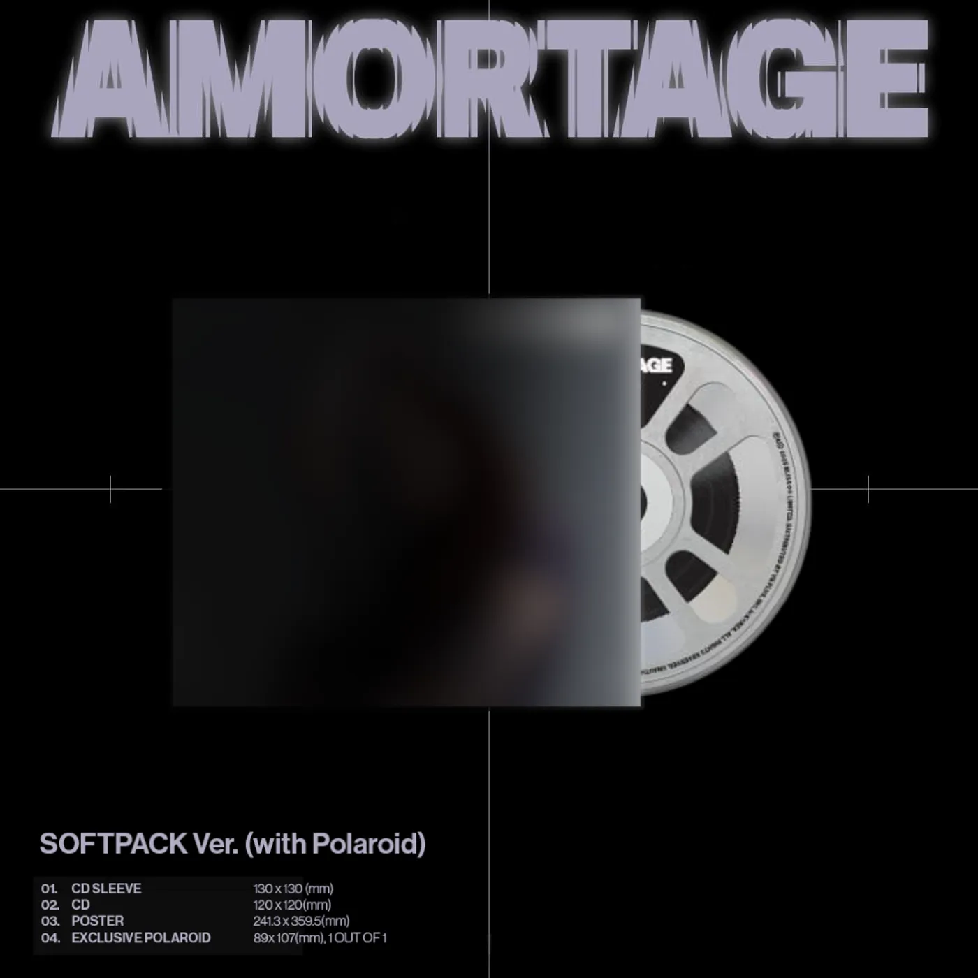 JISOO AMORTAGE - Polaroid softpack CD