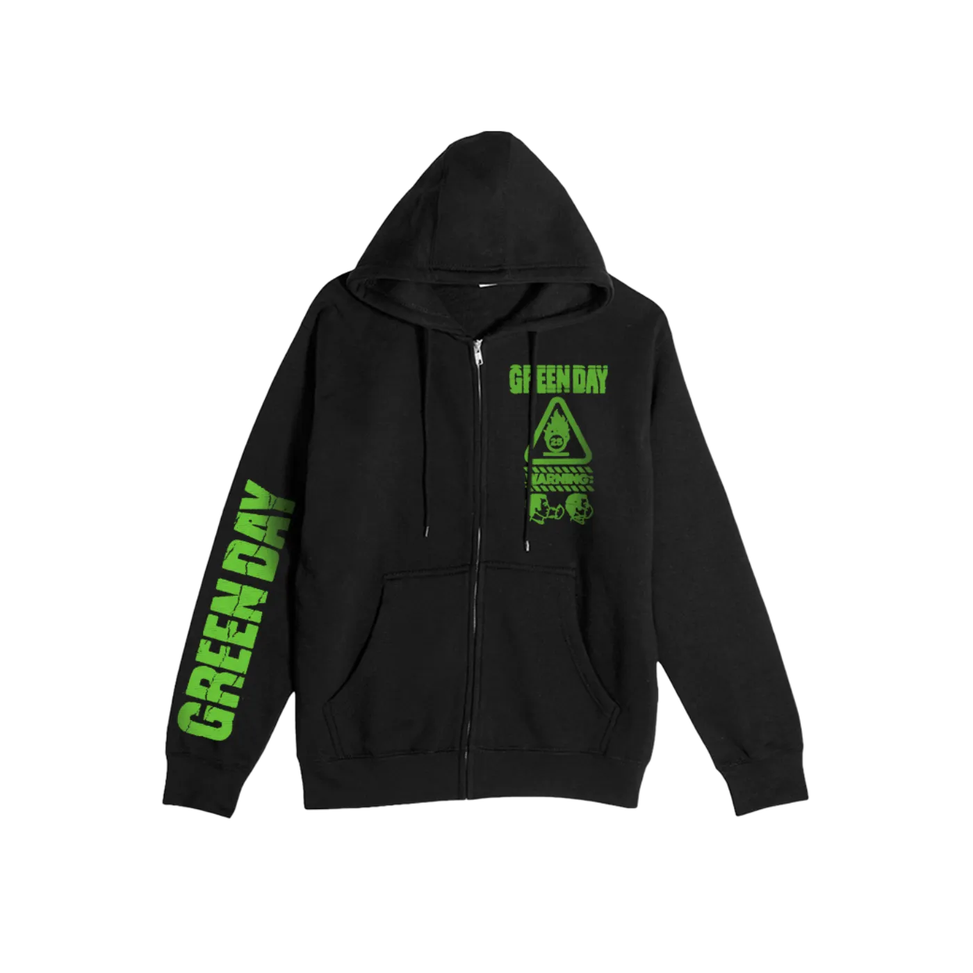 Warning Photo Zip Hoodie