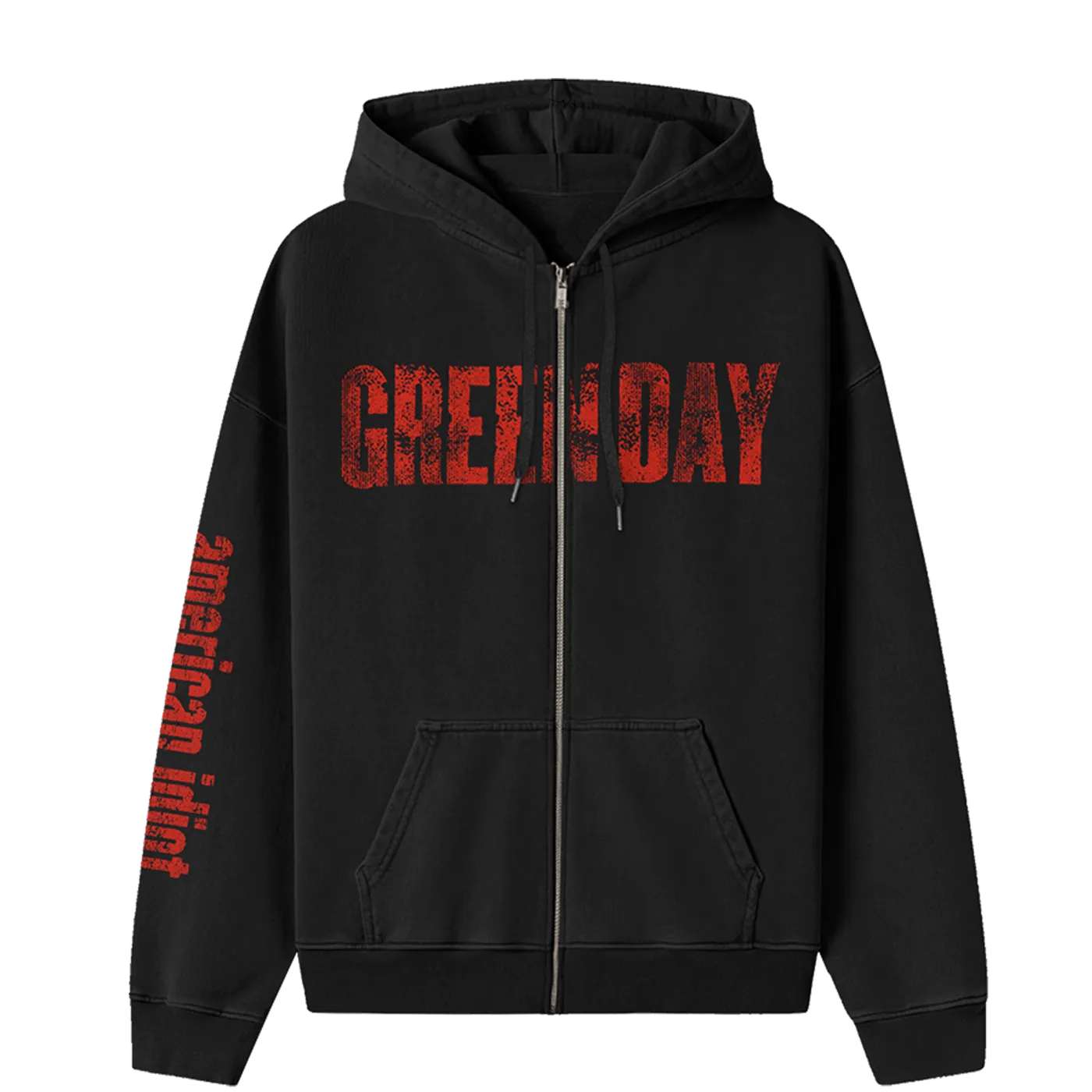 Green Day American Idiot Photo Back Zip Hoodie