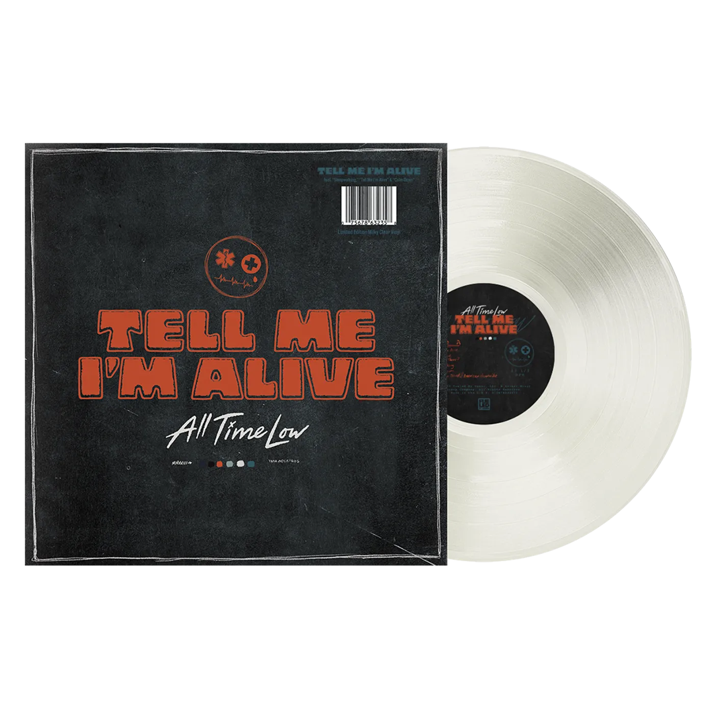 All Time Low Tell Me I’m Alive Milky Clear Vinyl