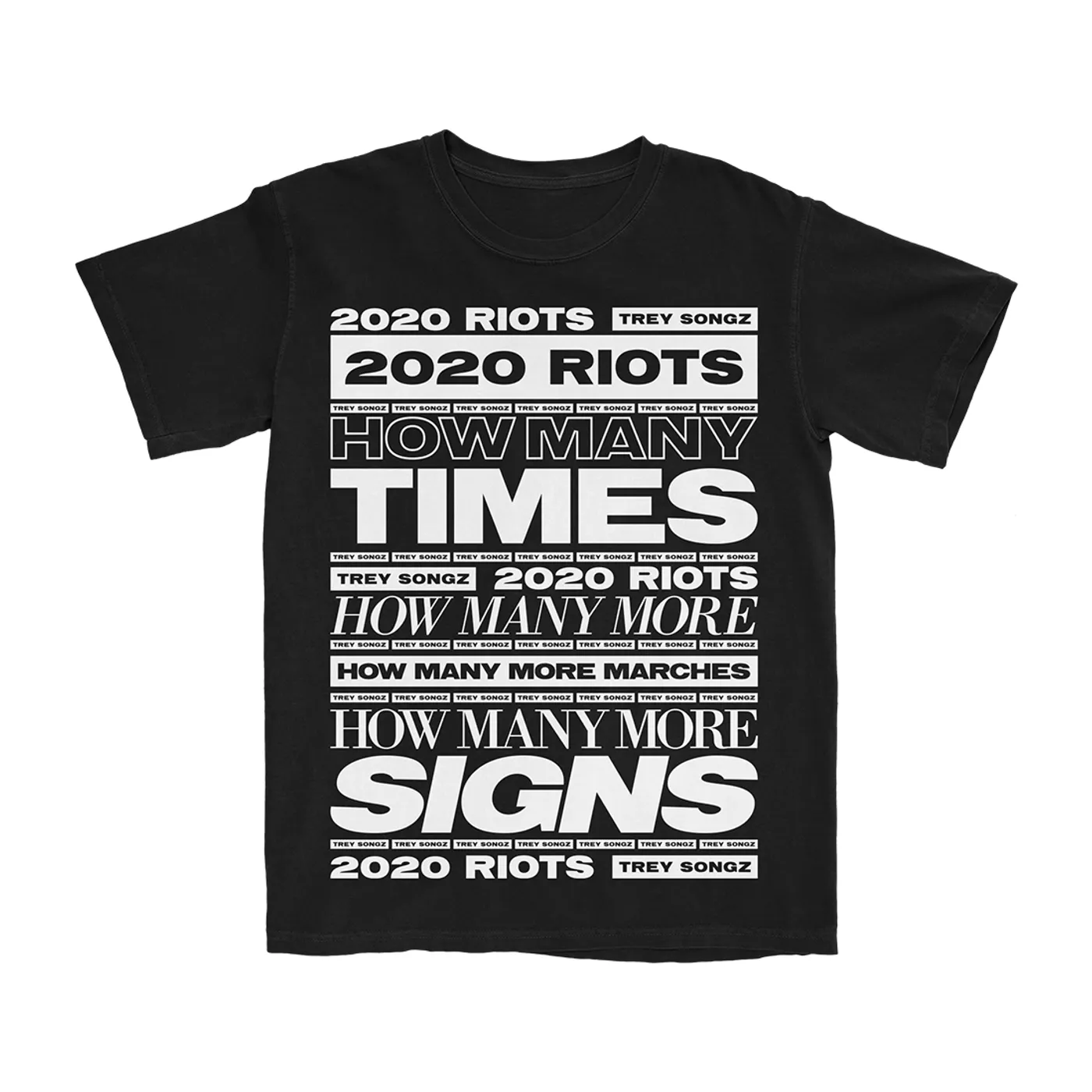 Trey Songz Riots Type Black T-Shirt