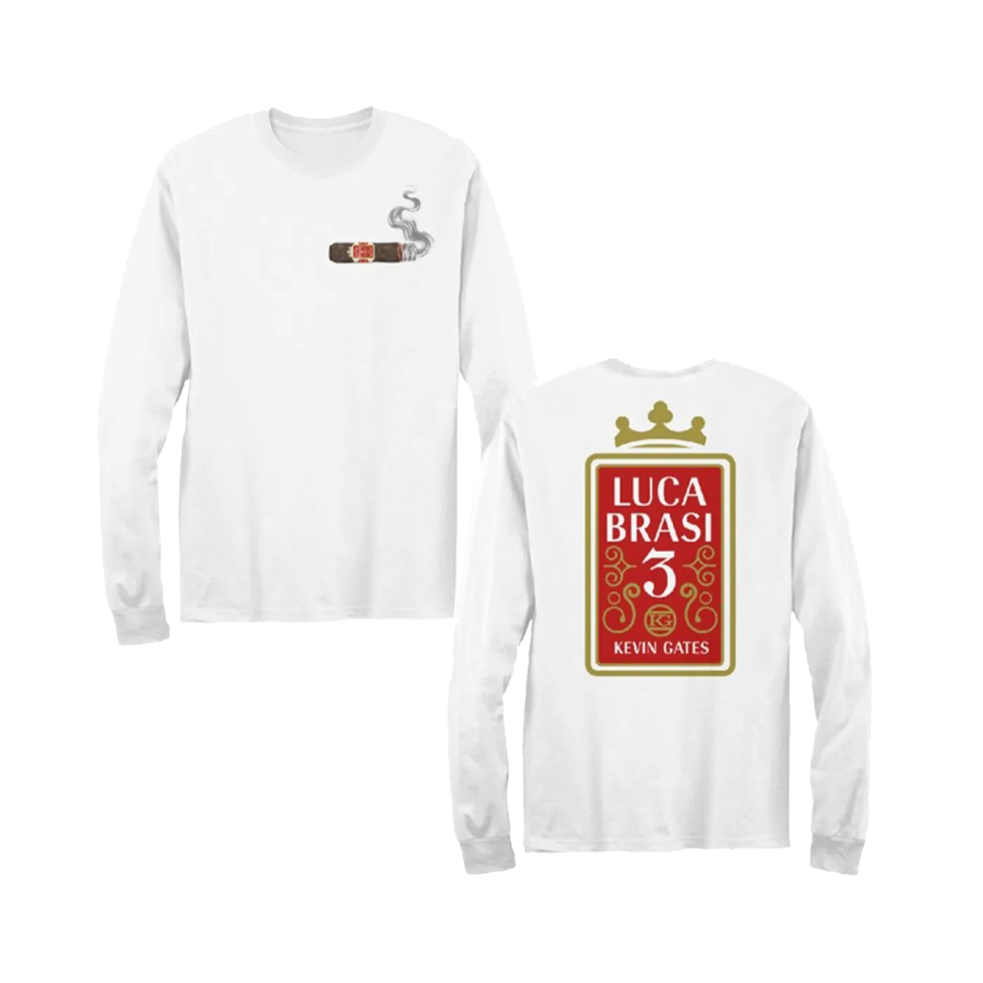 Kevin Gates Cigar Label Longsleeve T-Shirt