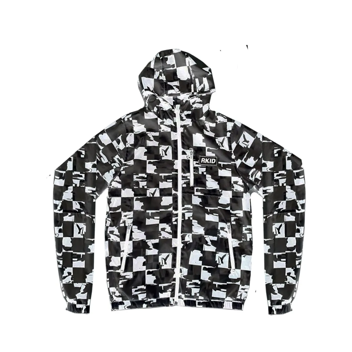 Liam Gallagher RKID Check Reversible Windbreaker Black/White
