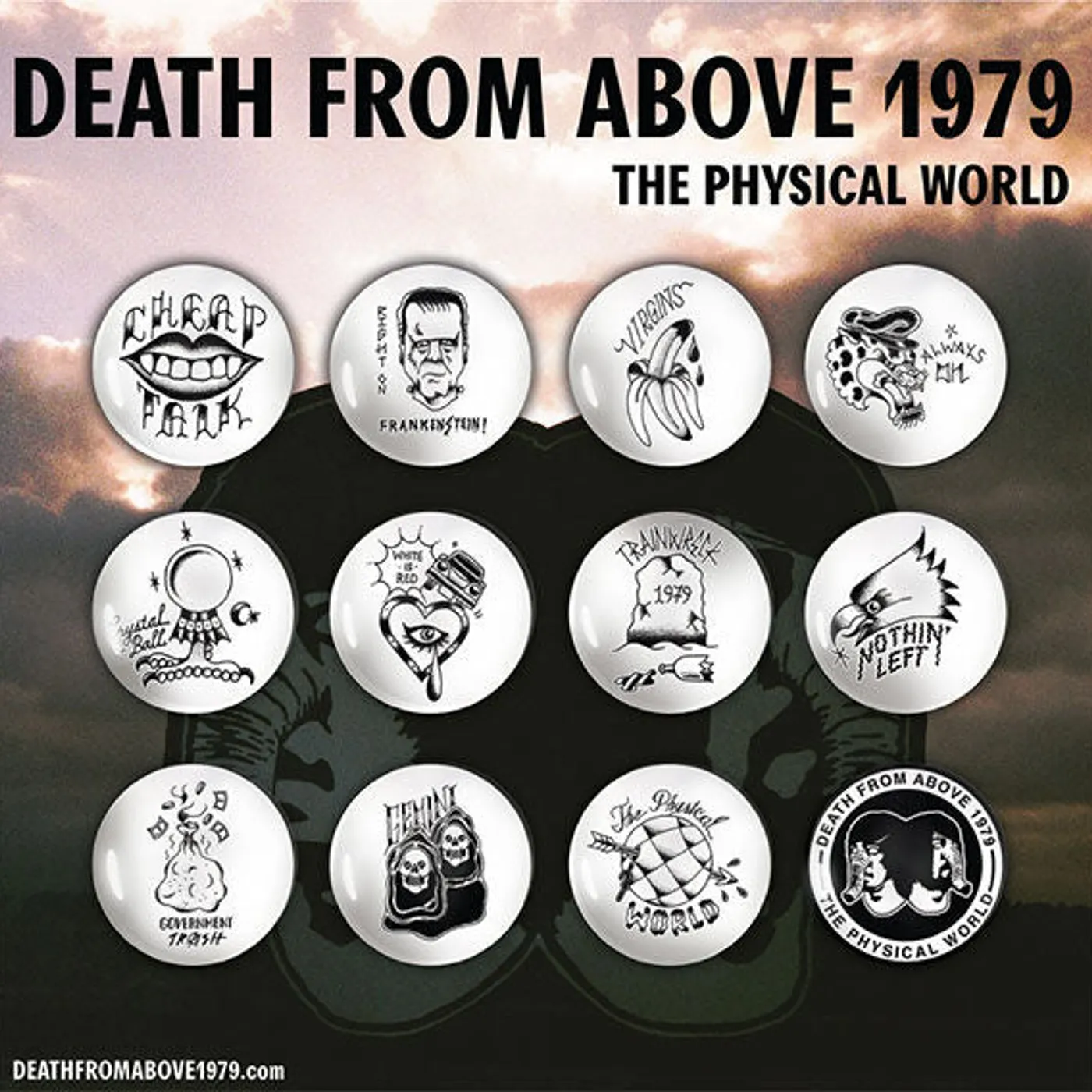 Death From Above 1979 TPW Pin Set White