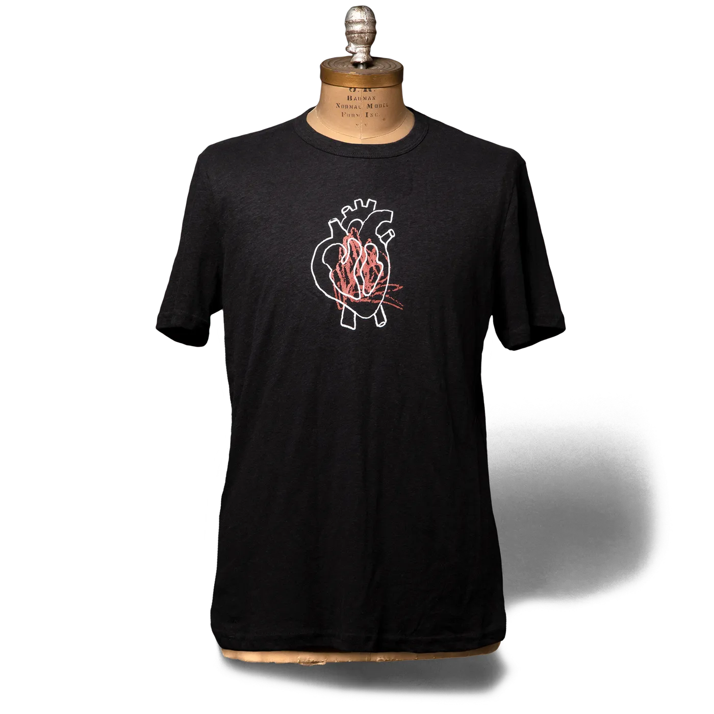 Neil Young Soft Organic Heart Solo Men's Black T-Shirt