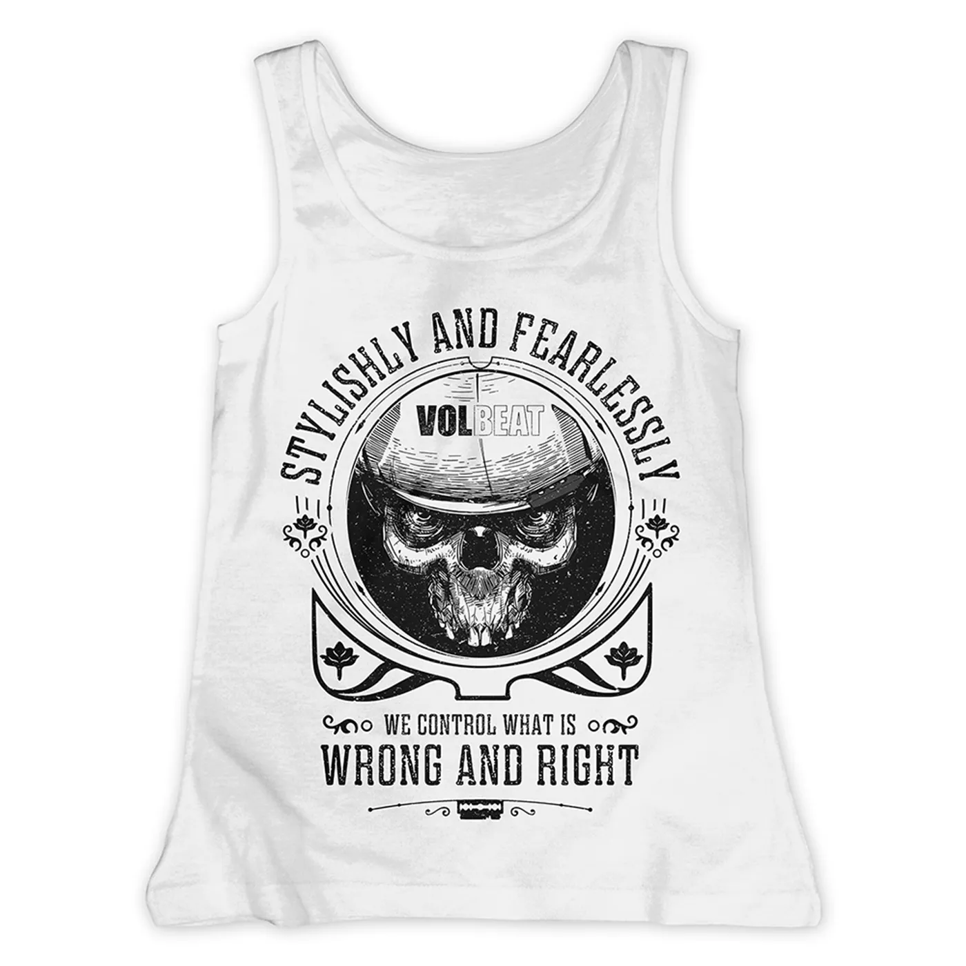 Volbeat WRONG & RIGHT TANK WHITE