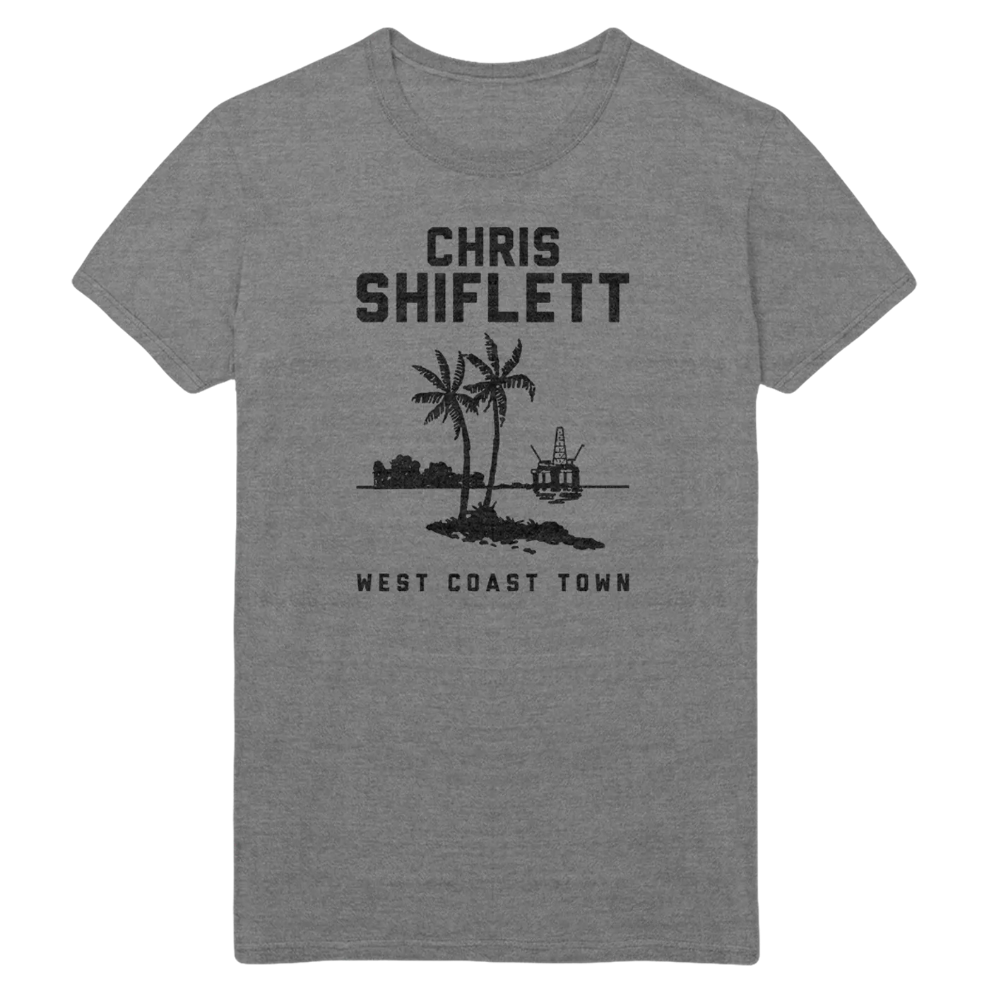 Chris Shiflett TWIN PALMS TEE - GREY