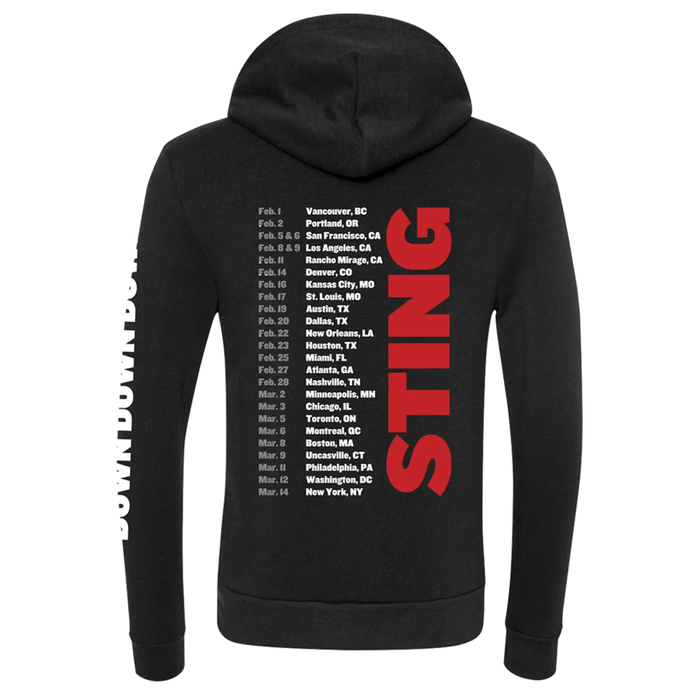 Sting Down, Down, Down Zip Hoodie