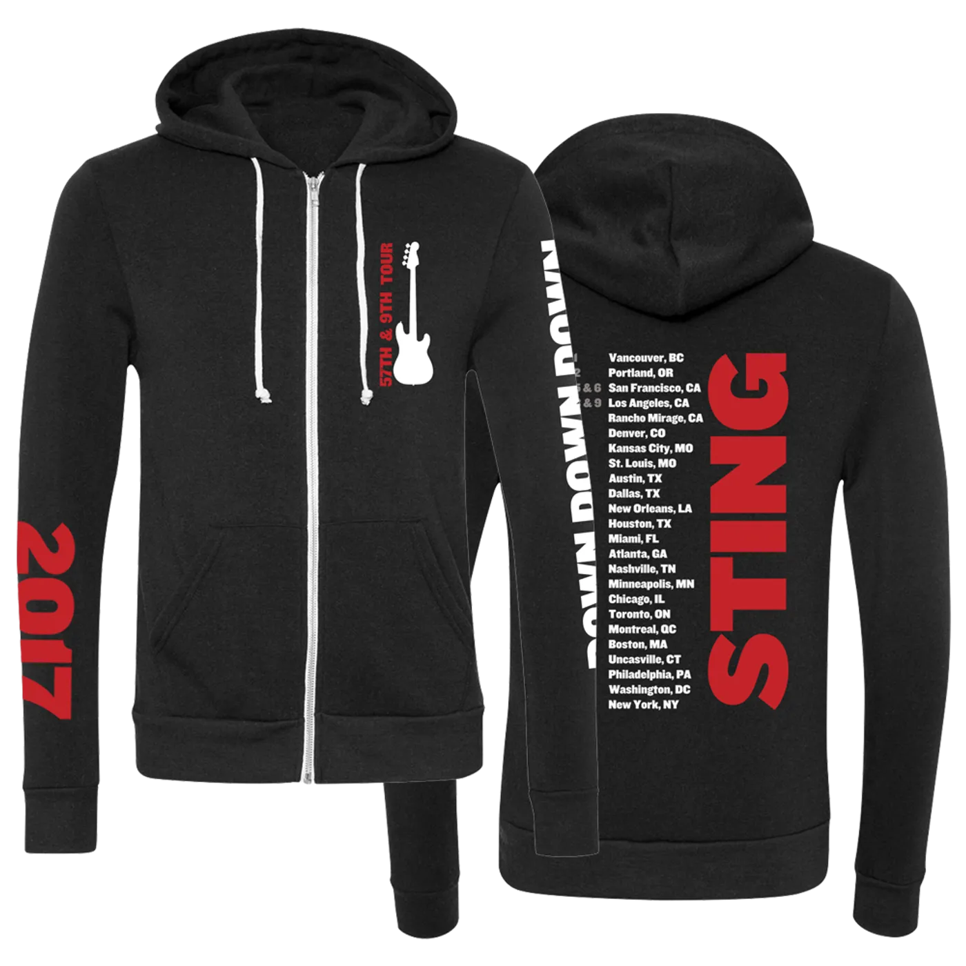 Sting Down, Down, Down Zip Hoodie
