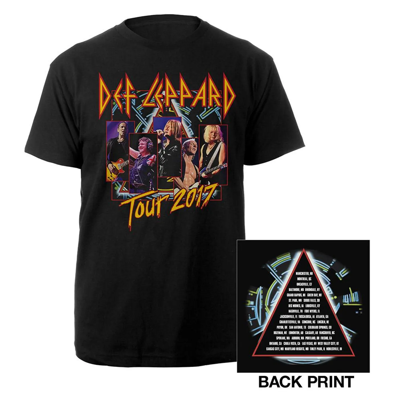 Def Leppard Live Shots Tour Tee