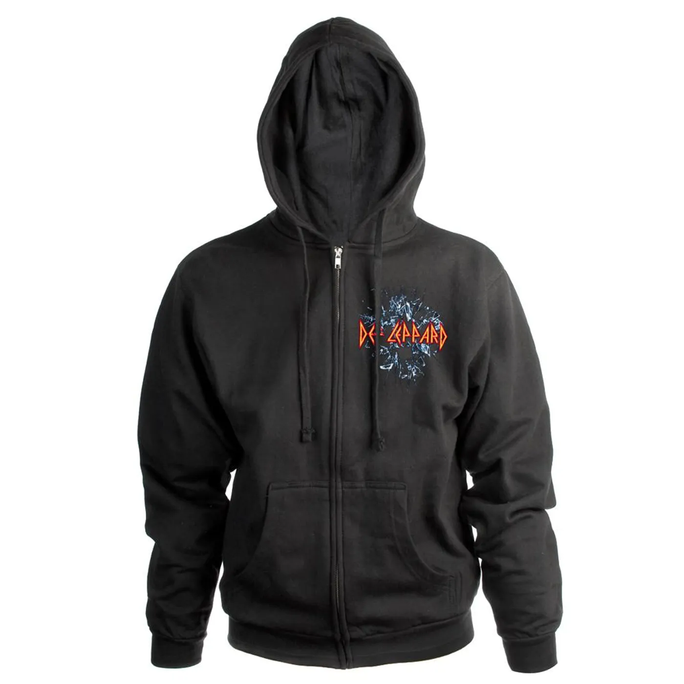 Def Leppard Self-Titled Album Embroidered Zip Hoodie