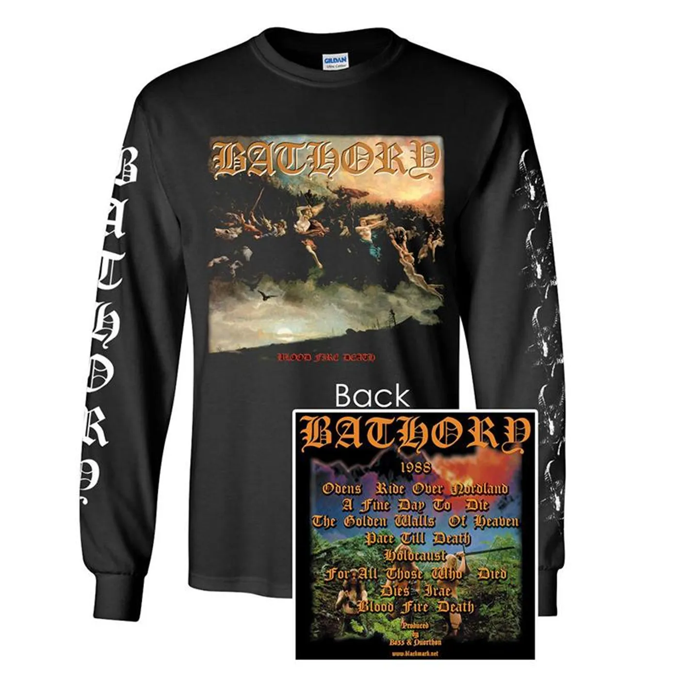 Bathory Blood Fire Death Long Sleeve