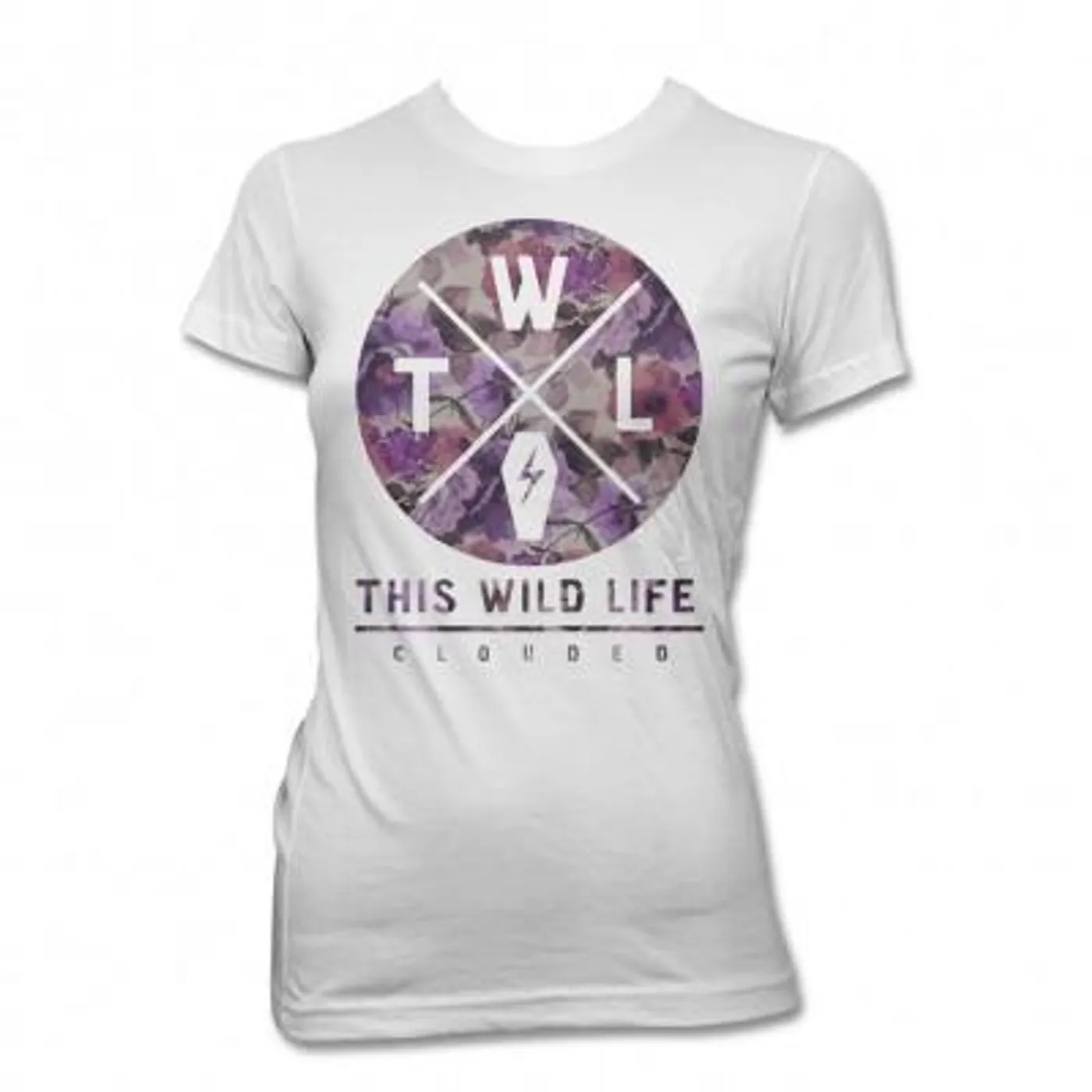 This Wild Life Clouded Floral Womens T-shirt