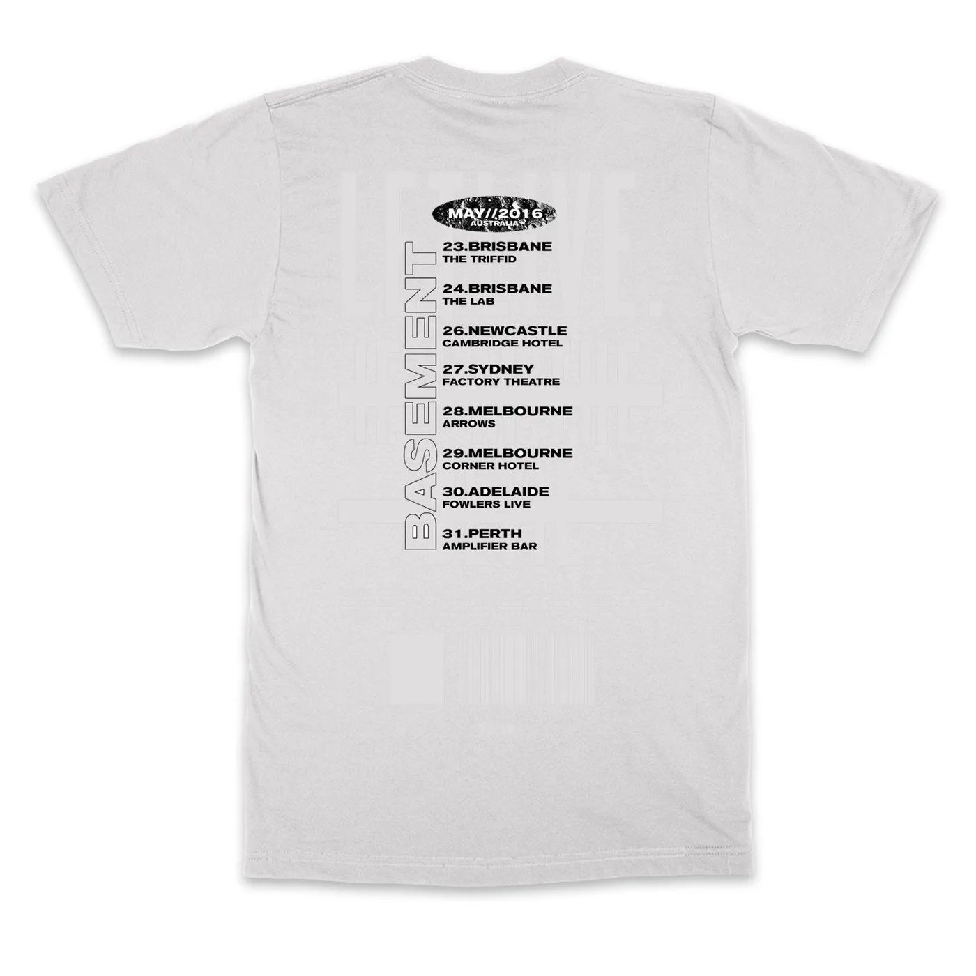 Basement Hole Tour T-shirt (White)