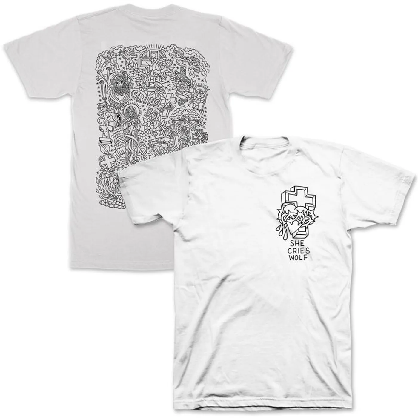 She Cries Wolf Will Duncan T-shirt (White)
